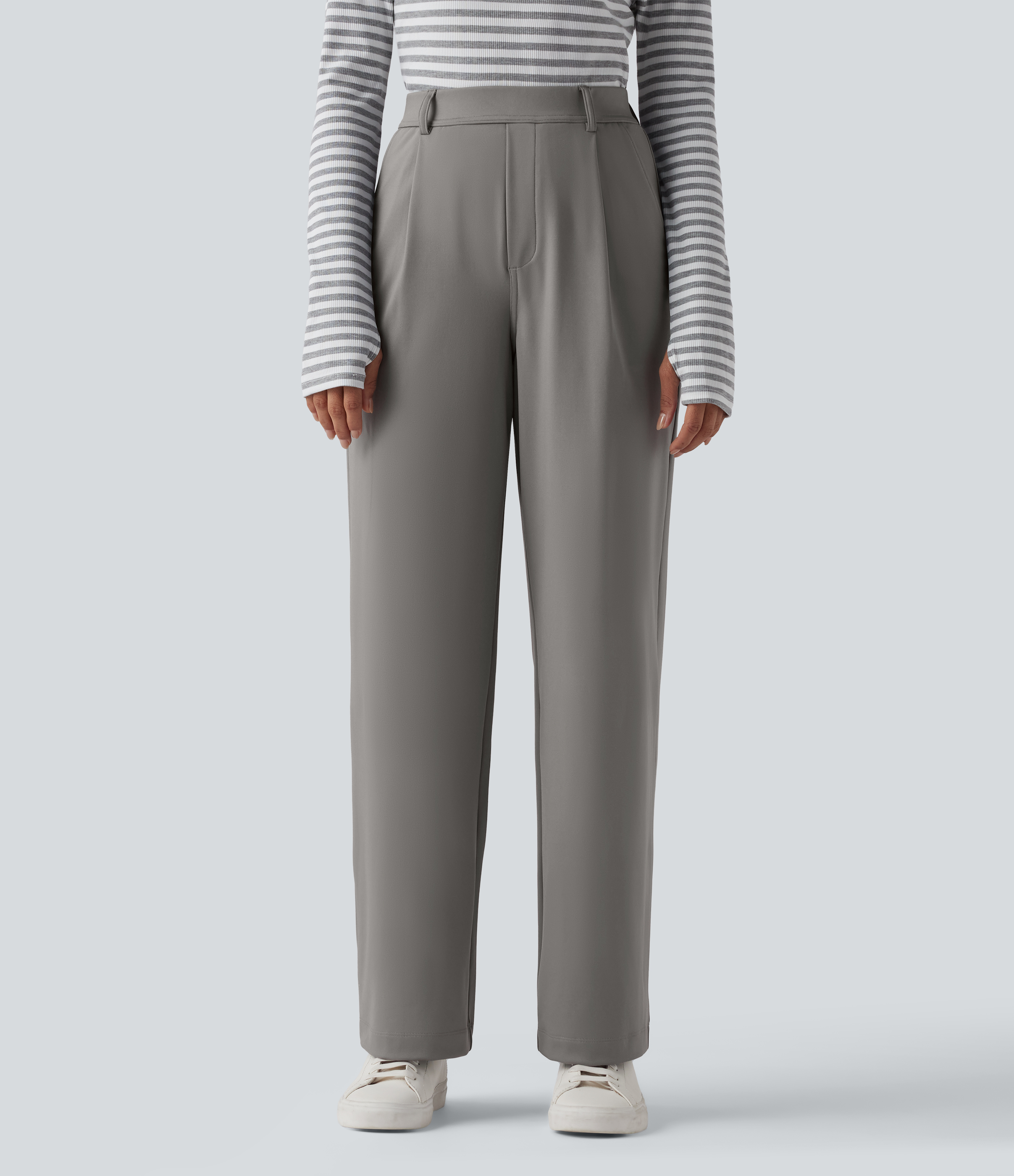 Silent Storm Halara Flex™ DayStretch High Waisted Slim Straight Leg Work Pants with Pockets / 2