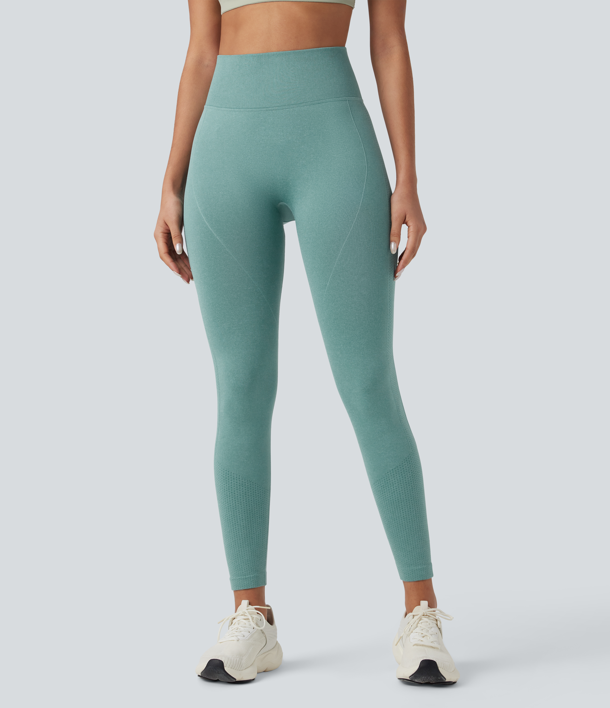 Oil Blue OneForm Seamless Flow High Waisted Tummy Control Butt Lifting Yoga Leggings / 2