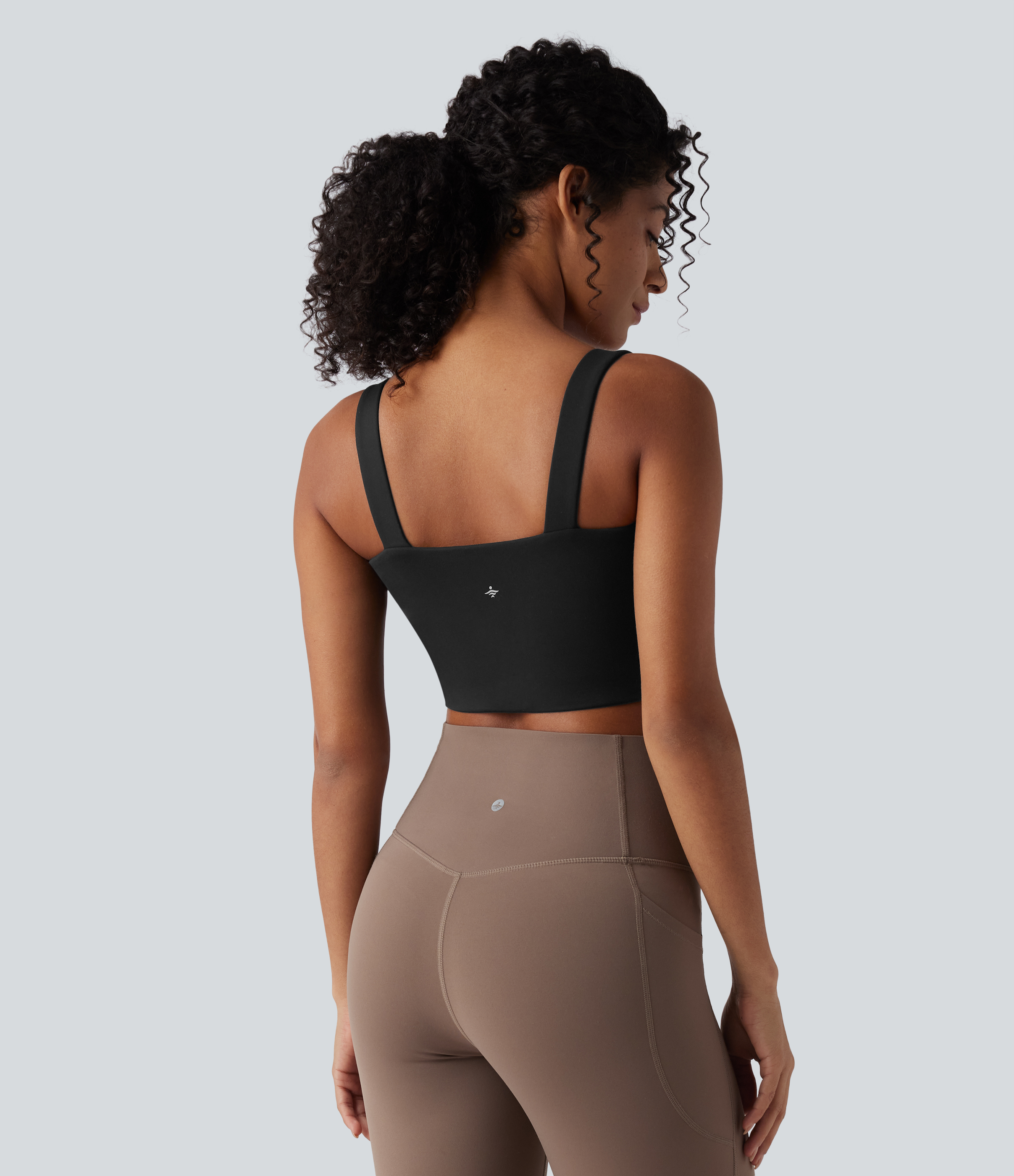 Black Halara UltraSculpt™ Low Support Push-Up Yoga Sports Bra DD-F Cups / 2