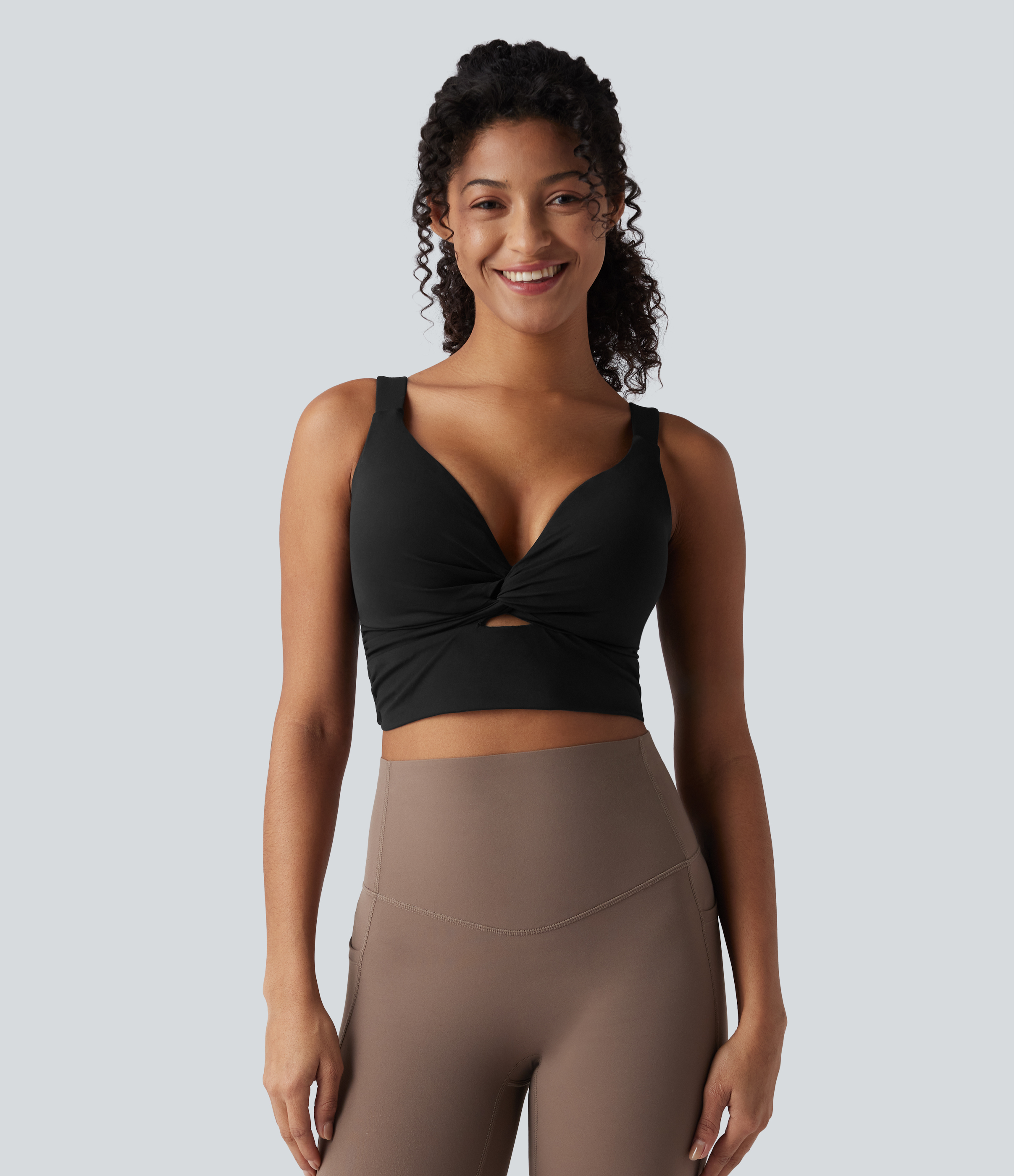 Halara UltraSculpt™ Low Support Push-Up Yoga Sports Bra D-F Cups