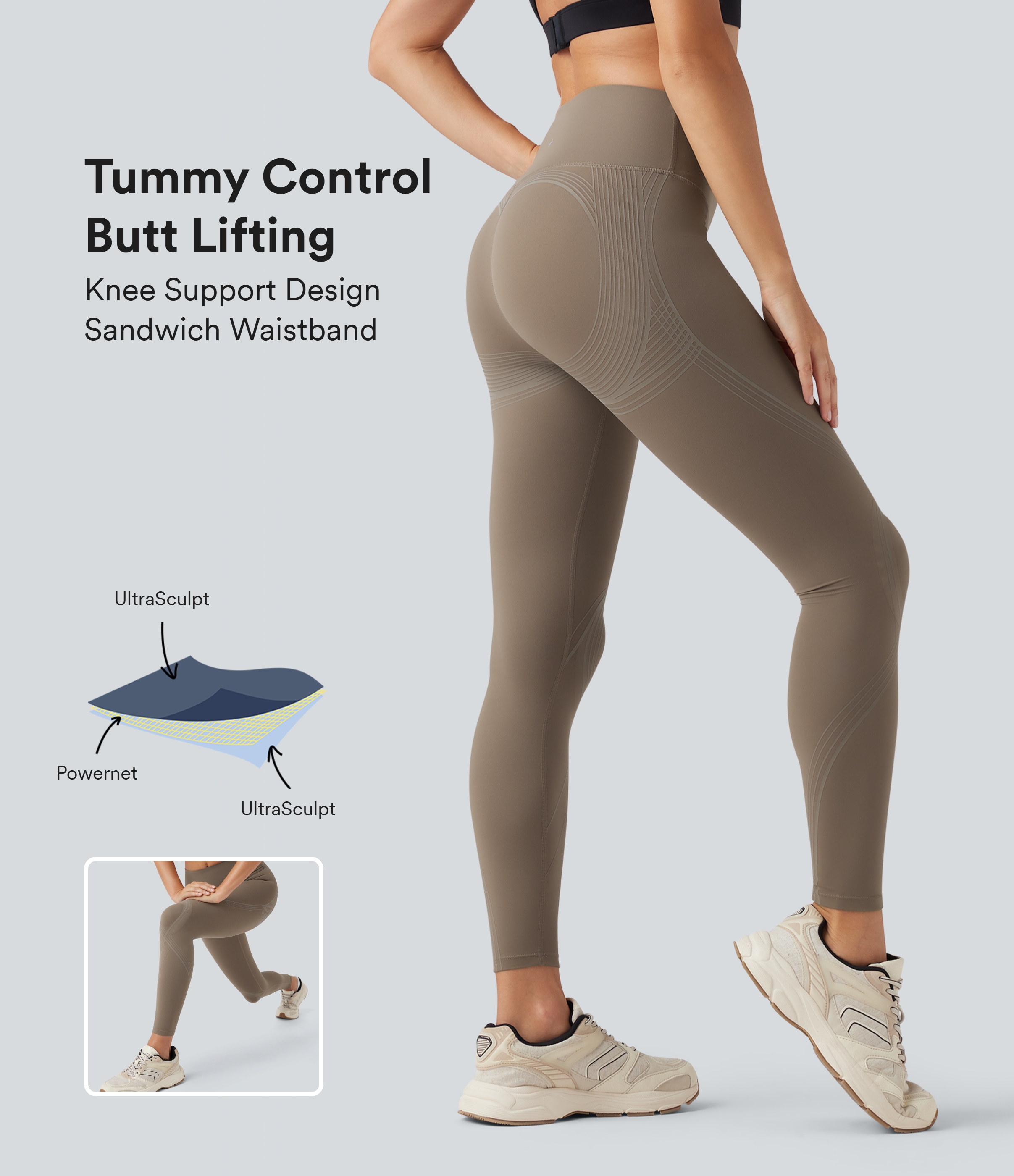 Halara UltraSculpt™ High Waisted Tummy Control Butt Lifting Training Leggings