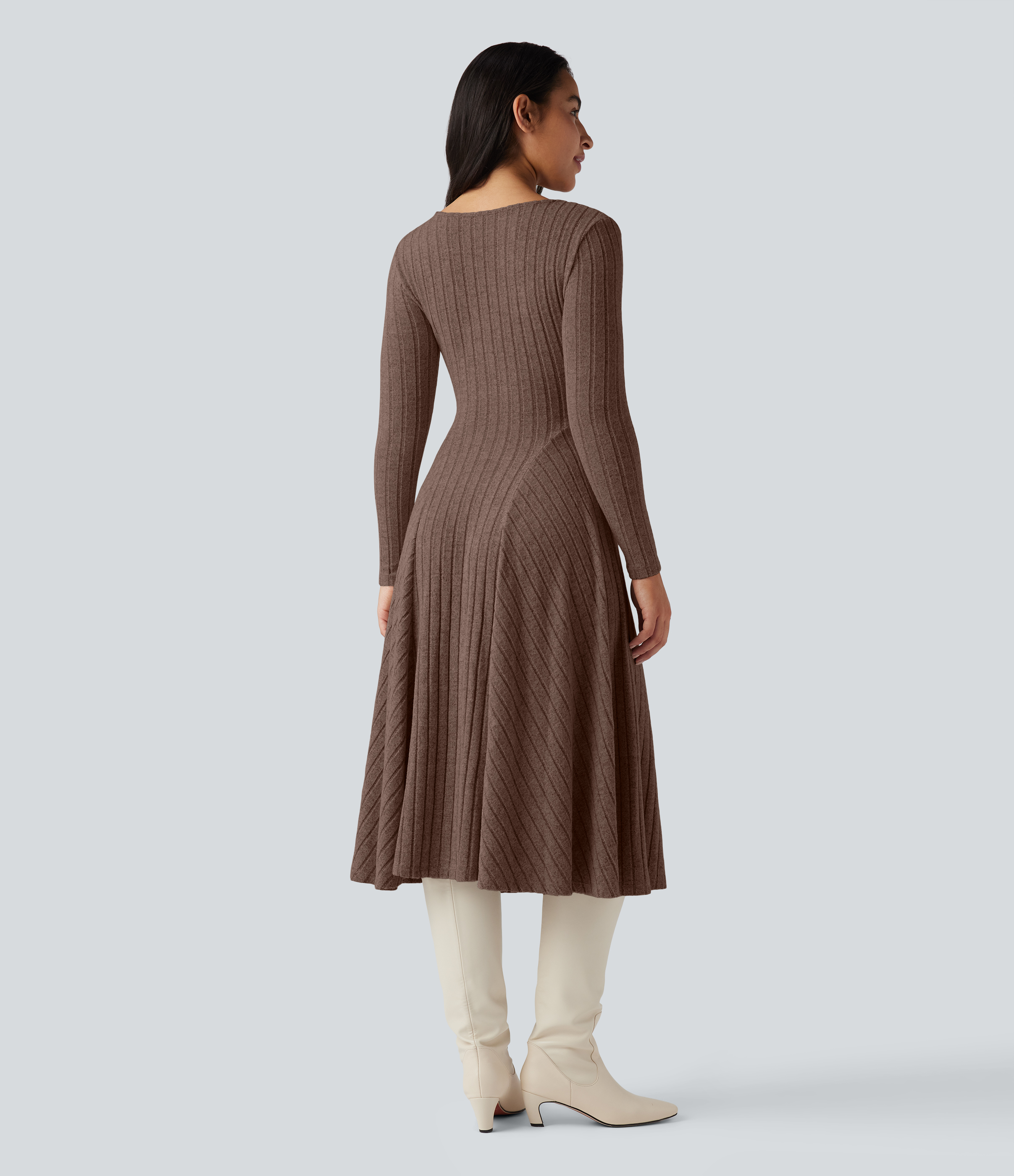 sachin and babi light blue dress Ribbed Henley Sleeveless Midi Sheath Dress main image 0
