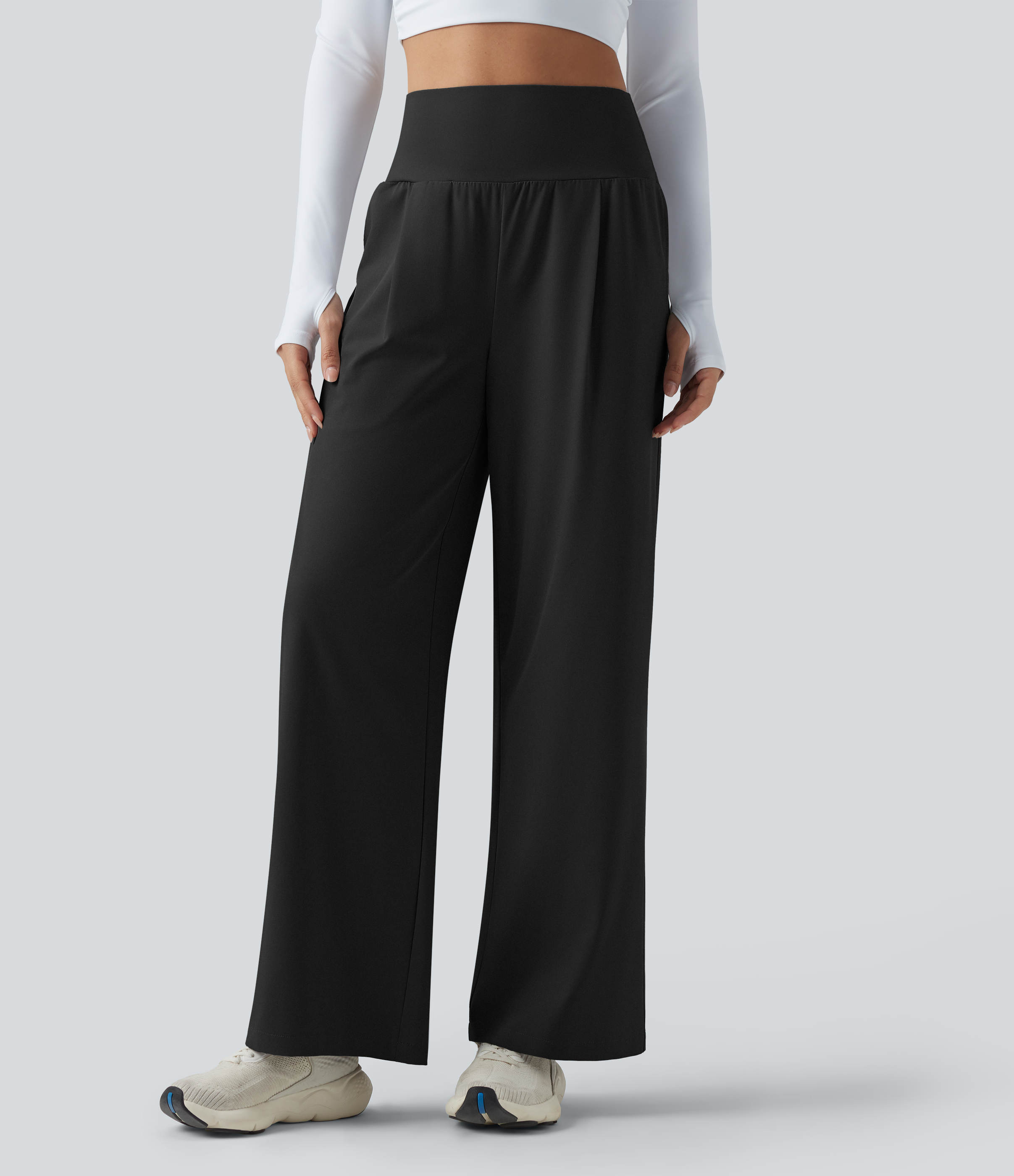 Pantalon de sport Breezeful™ taille haute, coupe droite, séchage rapide et poches