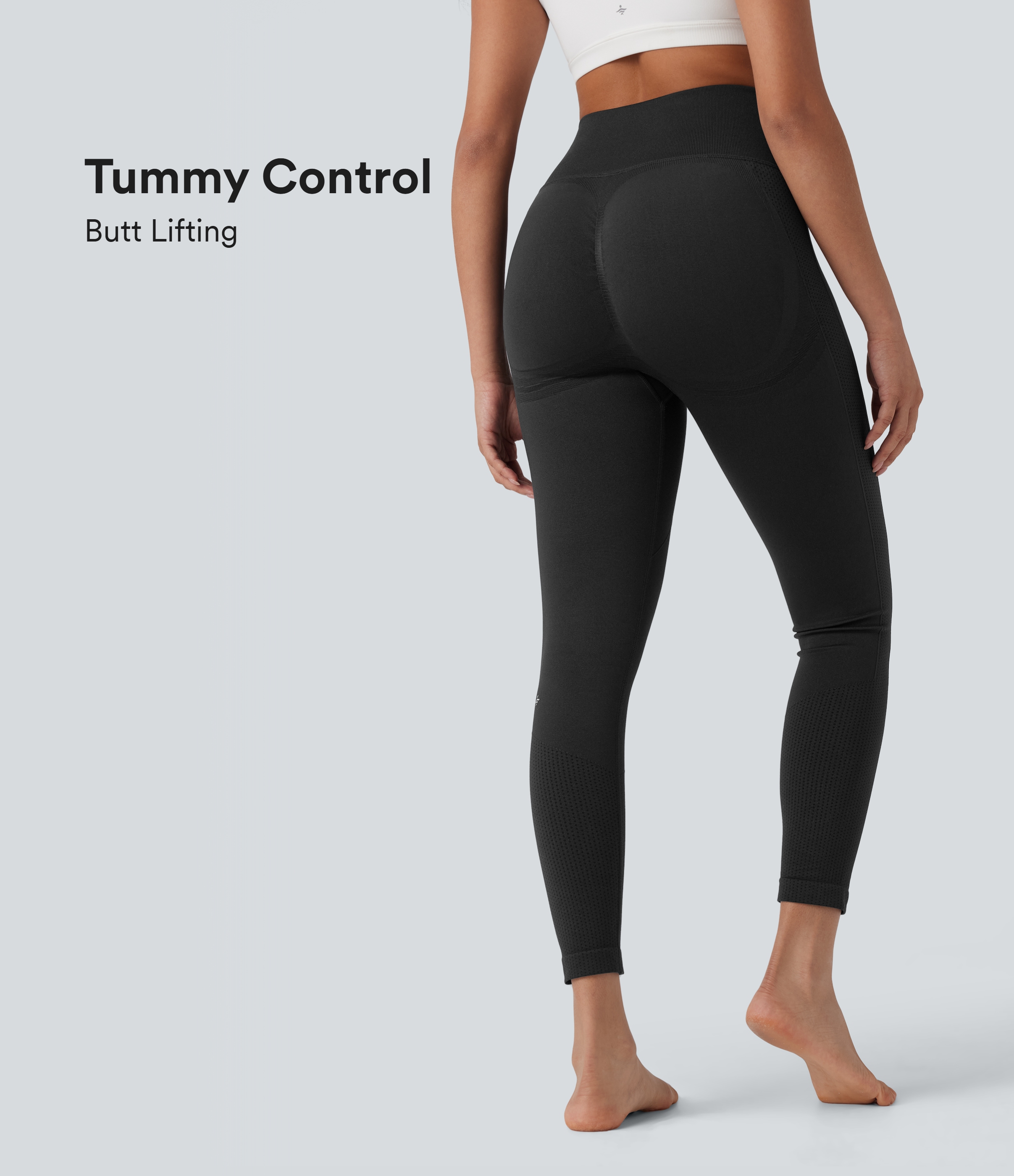 Seamless Flow Legging yoga taille haute gainant et sculptant