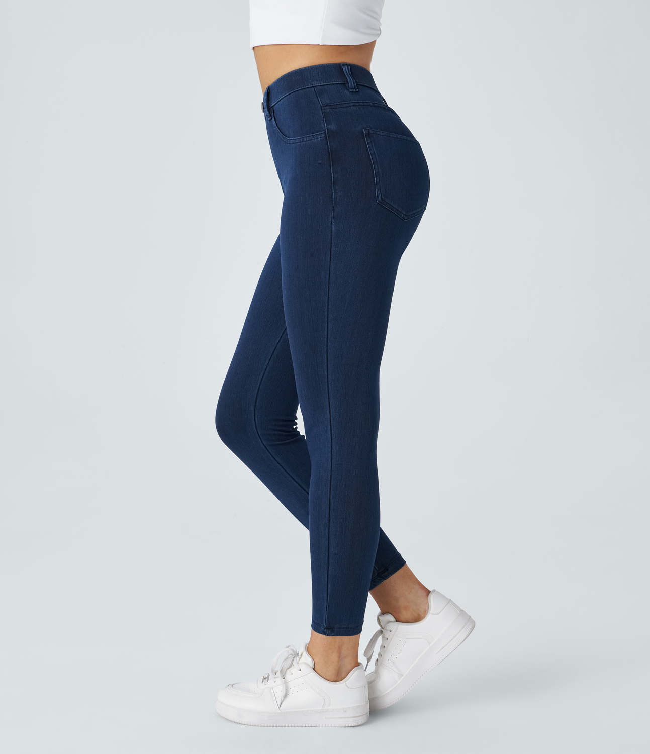 Leggings Halara Flex™ Denim oficina elástico múltiple bolsillo tiro alto