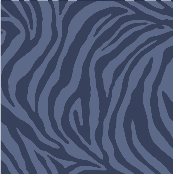 Zebra Stripe - Medium Dark Blue