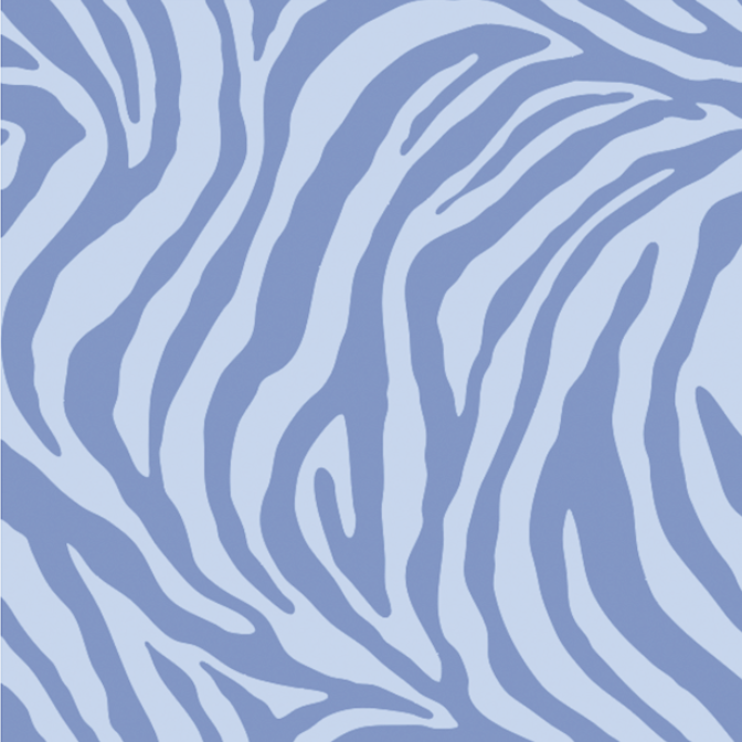 Zebra Stripe - Light Blue