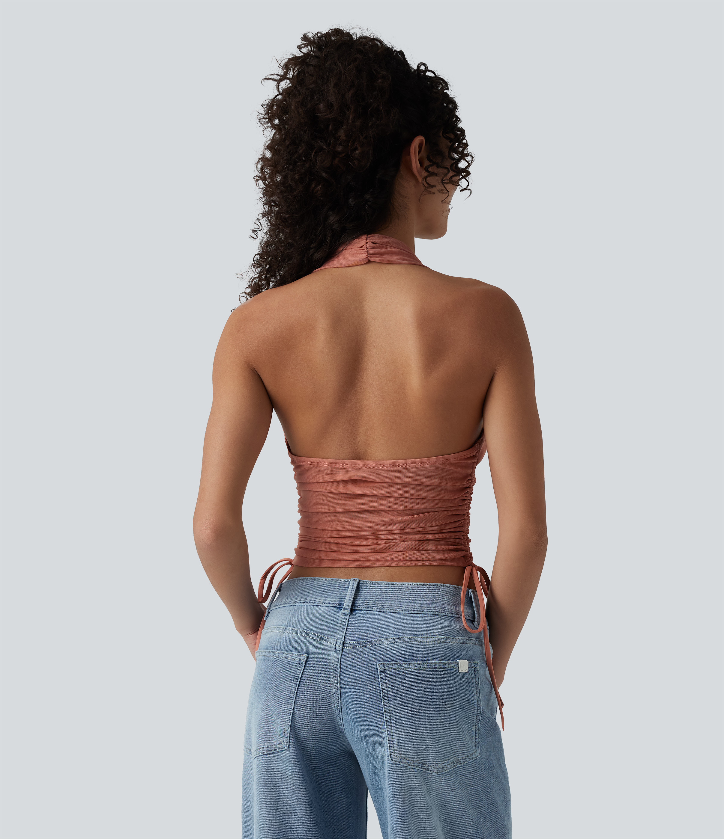 backless halter neck ラポドゥジェム la peau de gem（ラポドゥジェム） キャミソール 「LA PEAU DE GEM