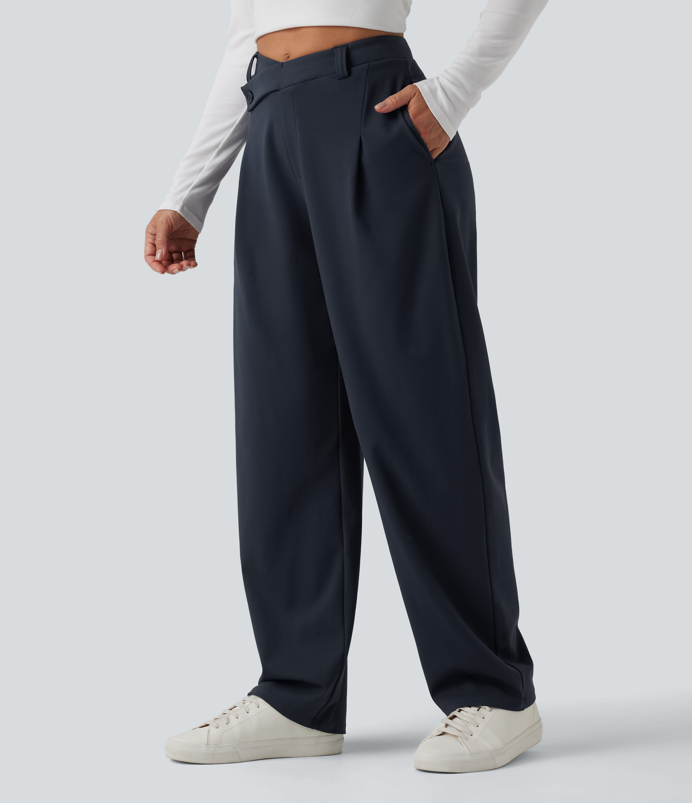 Women's Halara Flex™ DayStretch Asymmetric High Waisted Barrel Leg