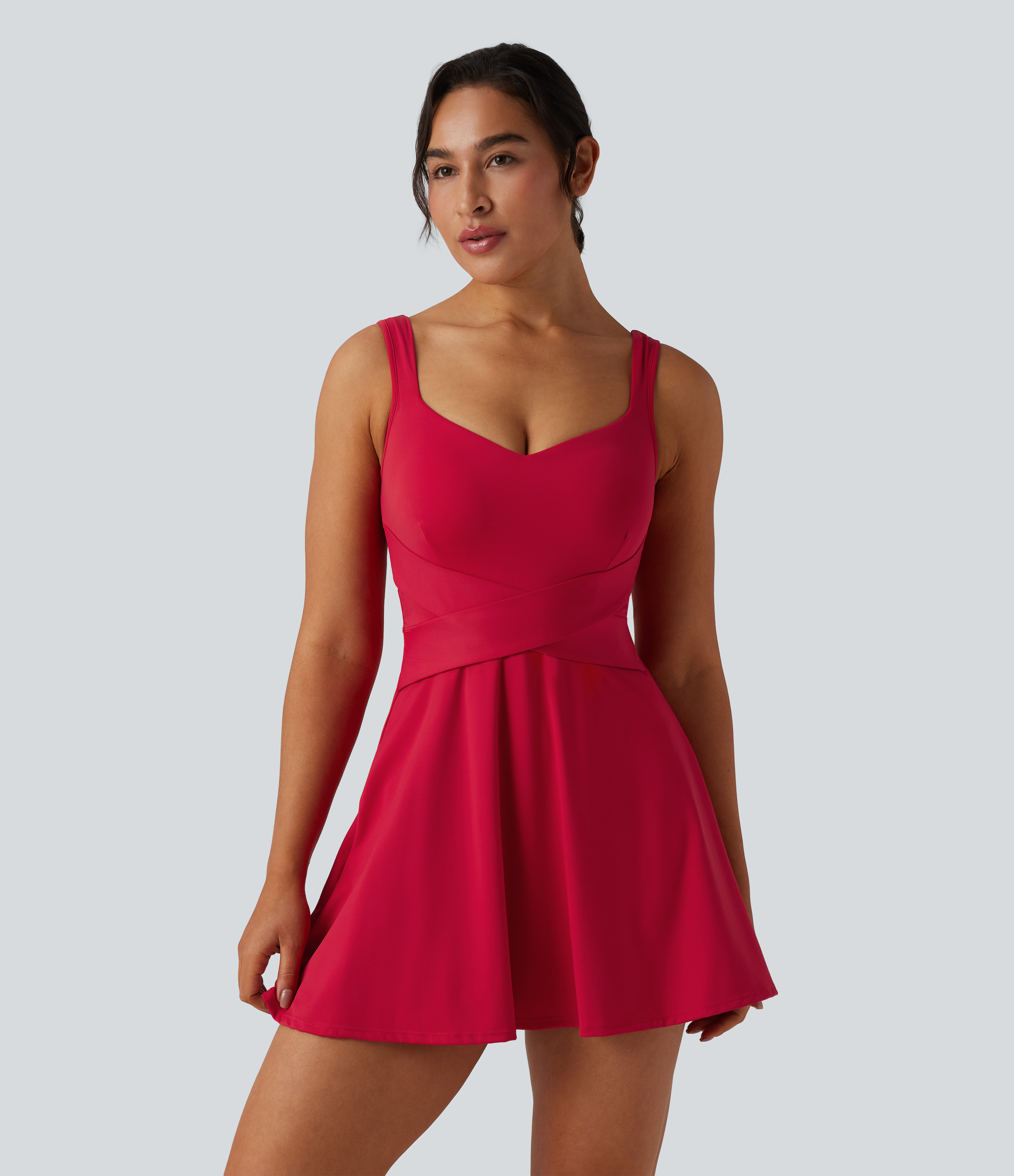 SoftlyZero™ Airy 2-in-1 InstantCool Mini Tennis Active Dress with Pocket-Easy Peezy Edition-UPF50+