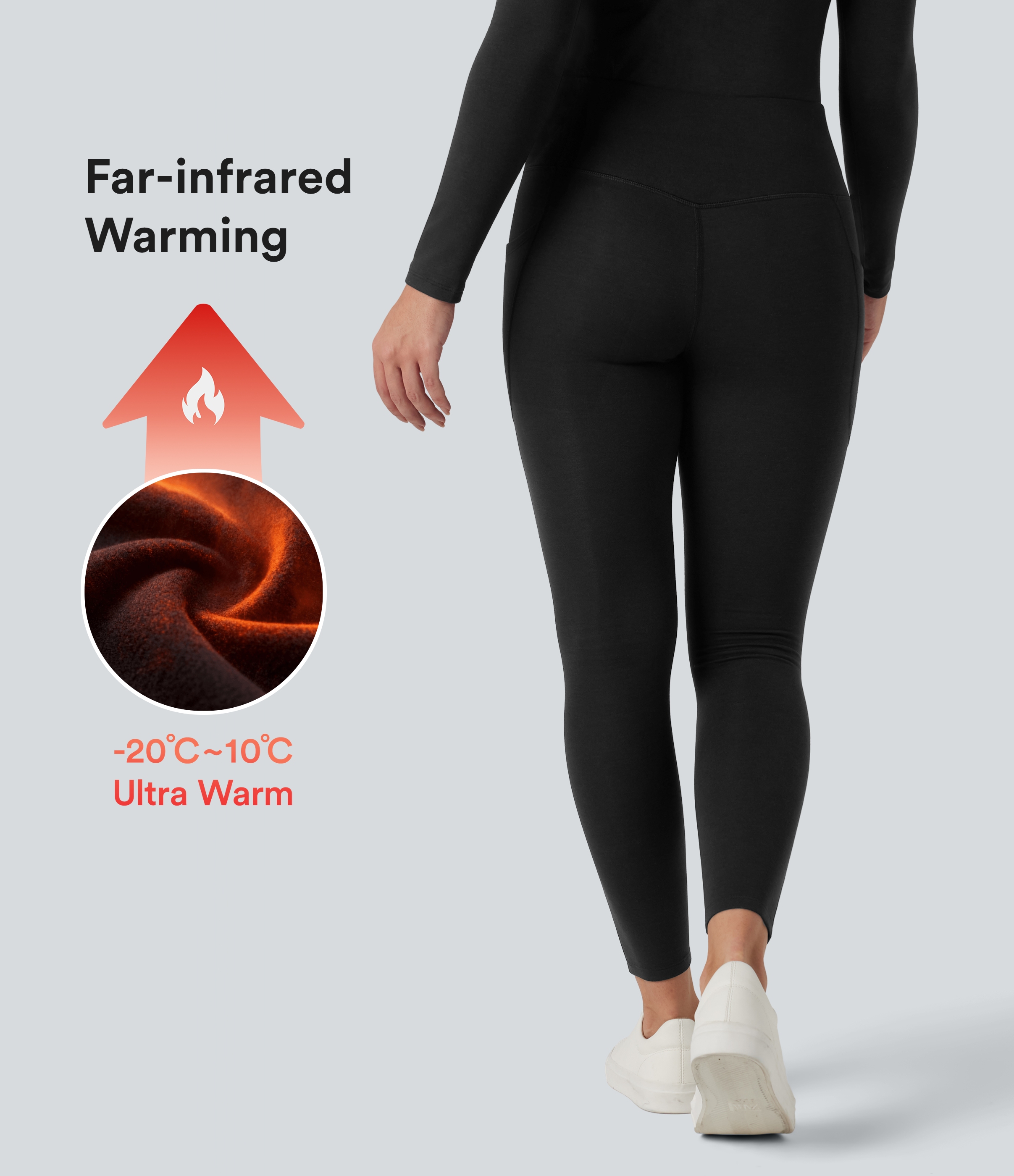 Halara HeatCore High Waisted Casual Warming Leggings with Pockets