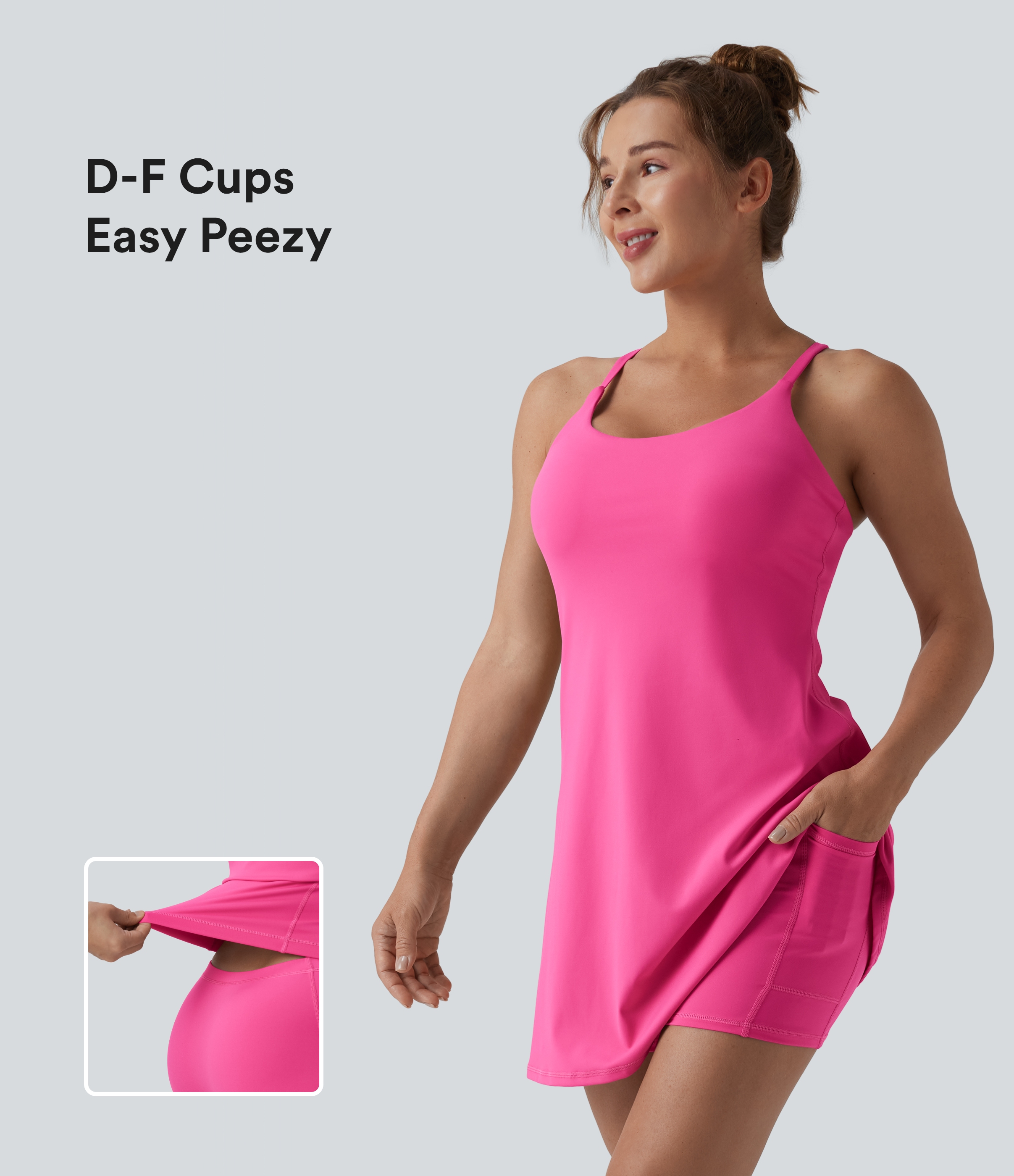 Robe sport dos nu Softlyzero™ Plush - Édition Easy Peasy D-F