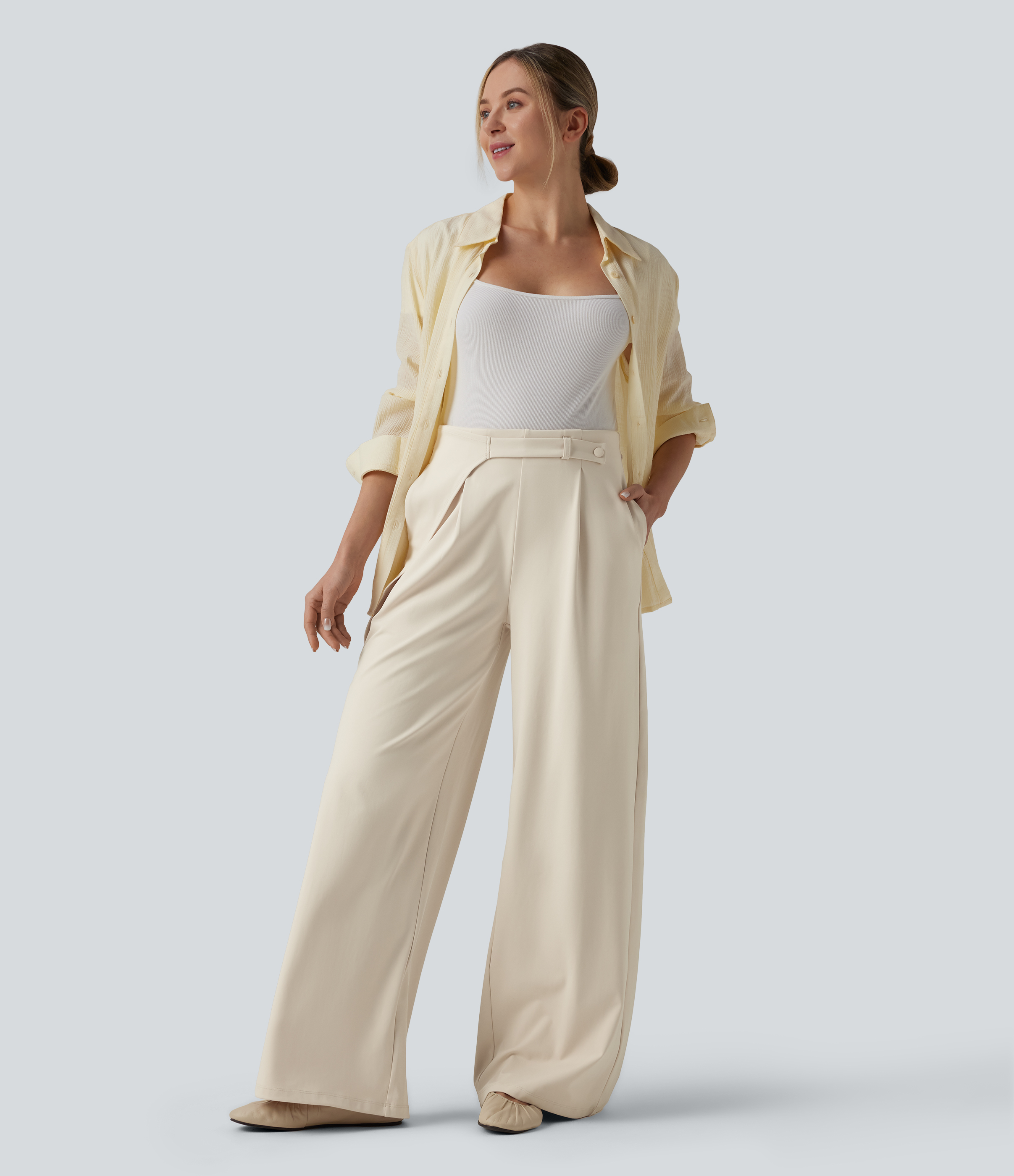 Women's Halara Flex™ DayStretch High Waisted Wide Leg Work Pants