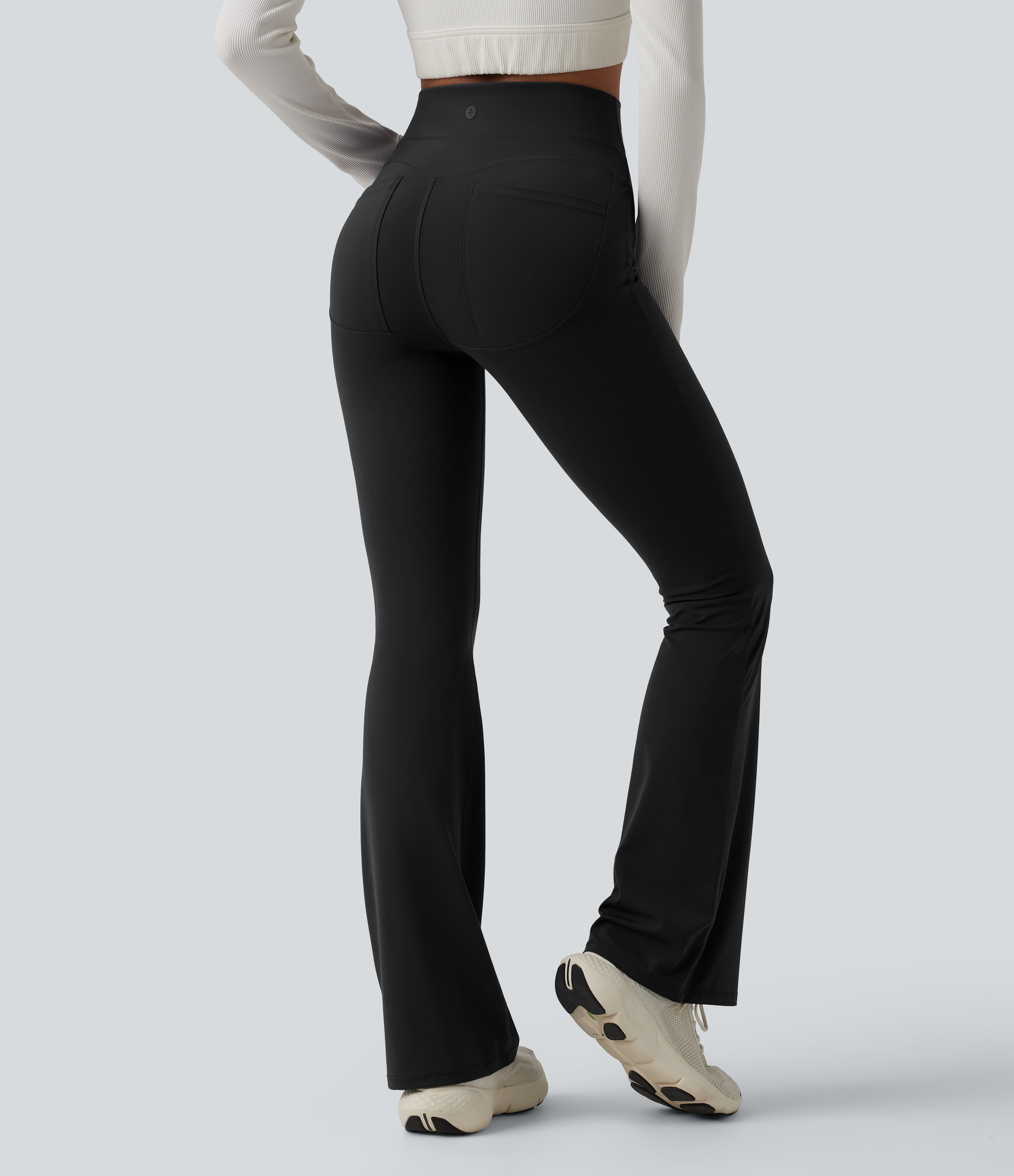 Halara UltraSculpt™ High Waisted Tummy Control Bootcut Workout Leggings with Pockets