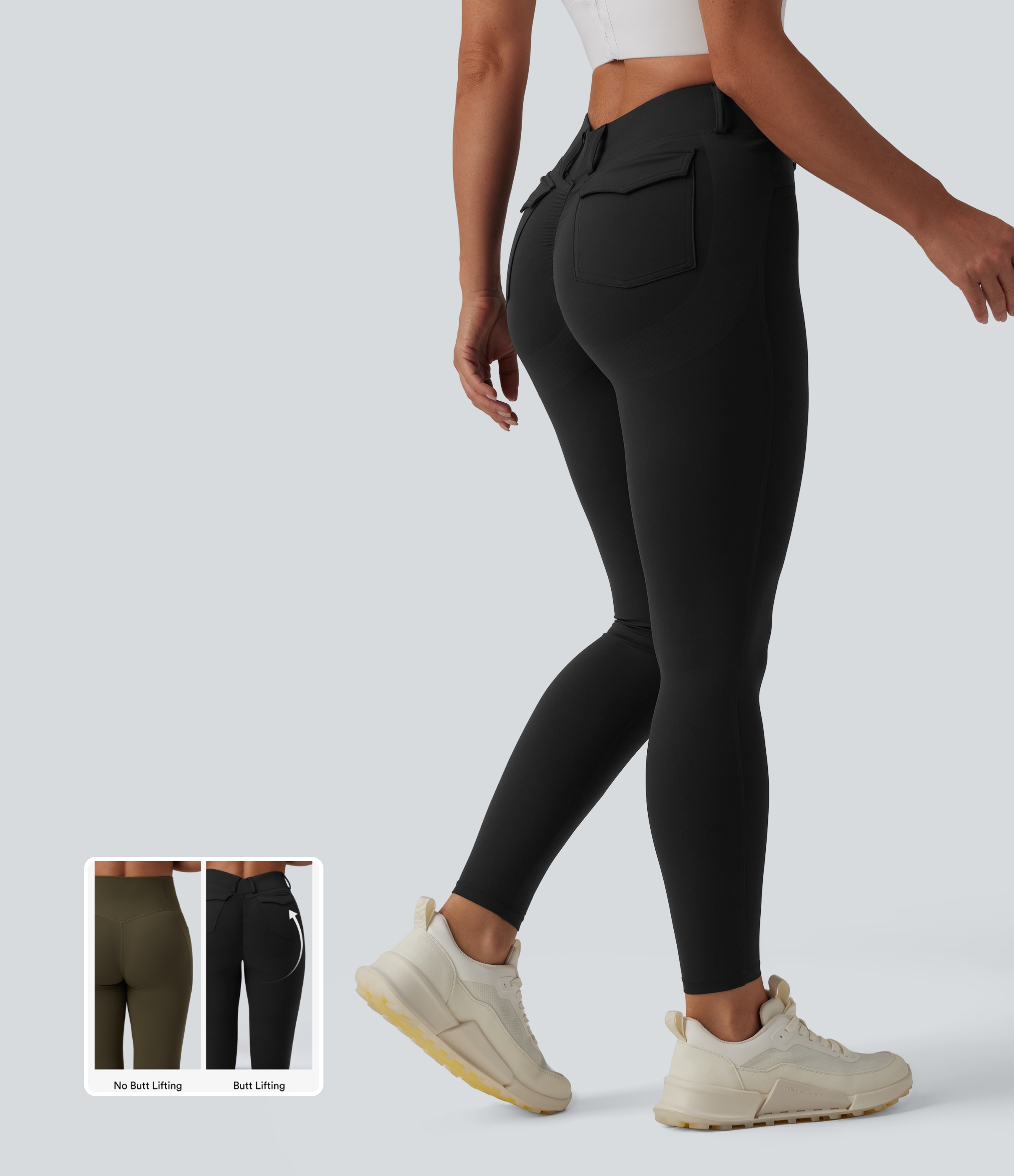 Halara UltraSculpt™ High Waisted Tummy Control Butt Lifting Training Leggings with Pockets