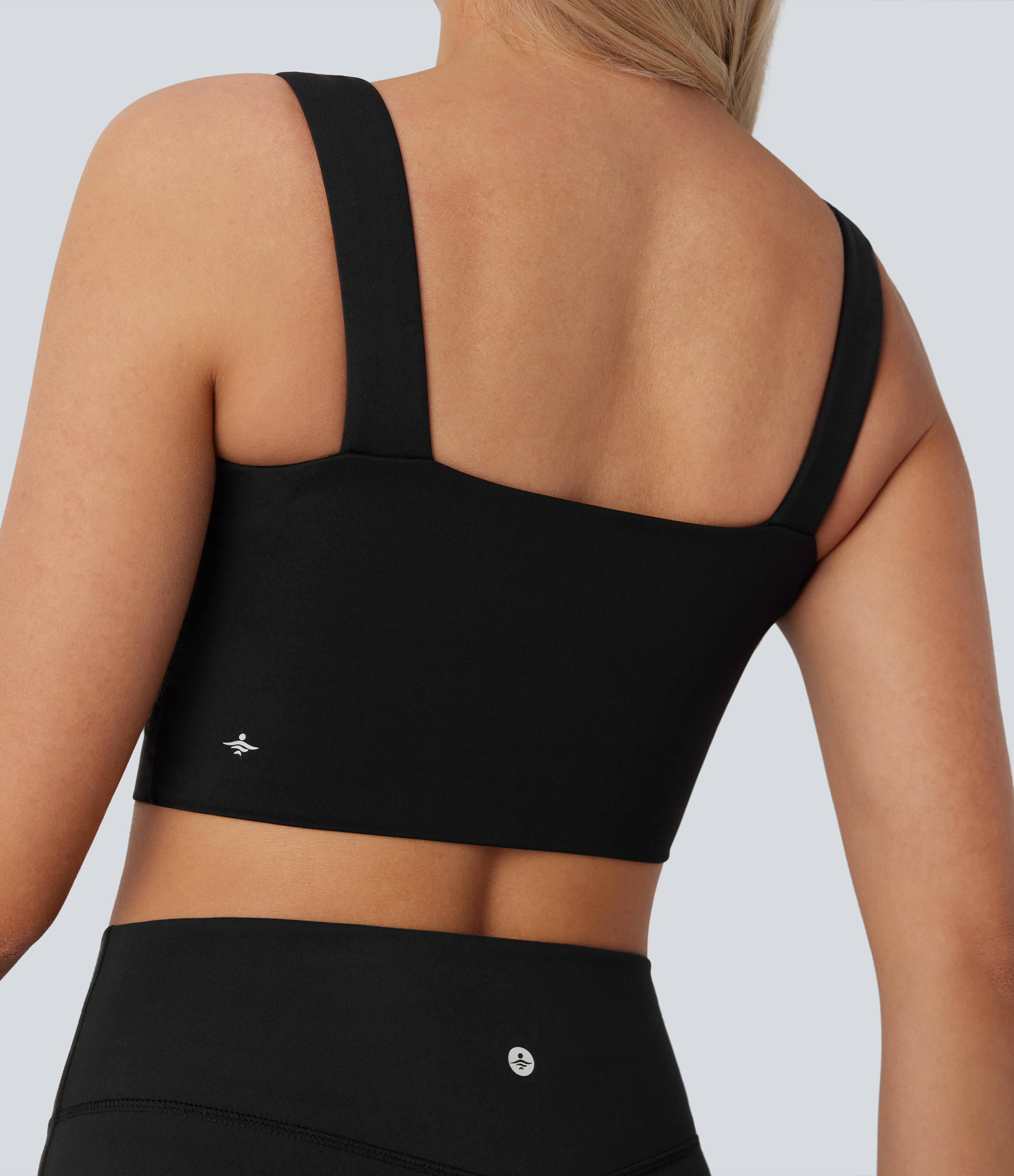 Halara Softlyzeroв„ў Airy Low Support Twisted Cut Out Backless Cool Touch Yoga Sports Bra-UPF50+-D/DD/DDD/F Cups  - Black - XL push up bra 