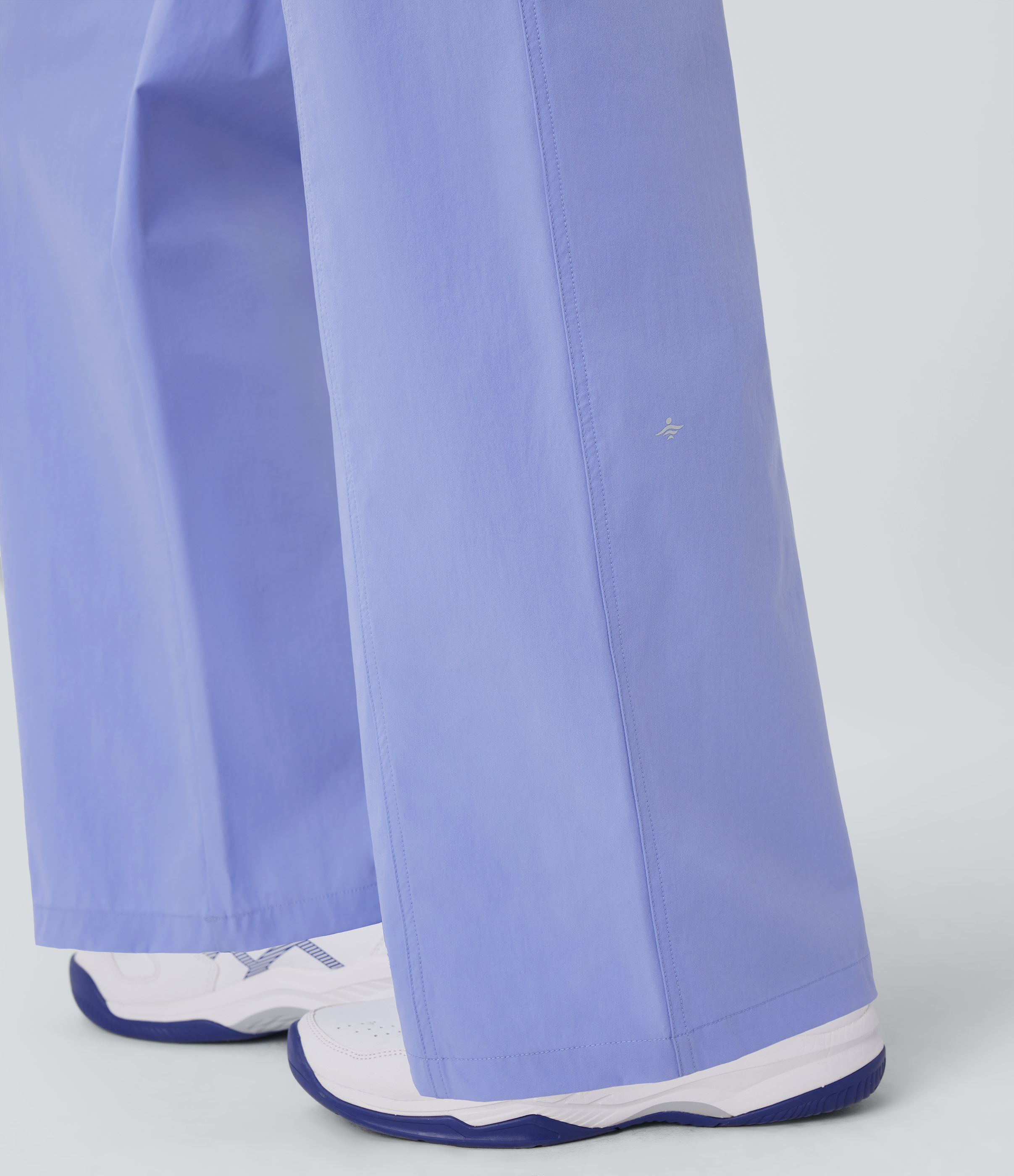 Halara Water Repellent Wear-Resistant Low Rise Adjustable Drawcord Side Pocket Straight Leg Yoga Pants  - Azure Haze - XL(regular) 