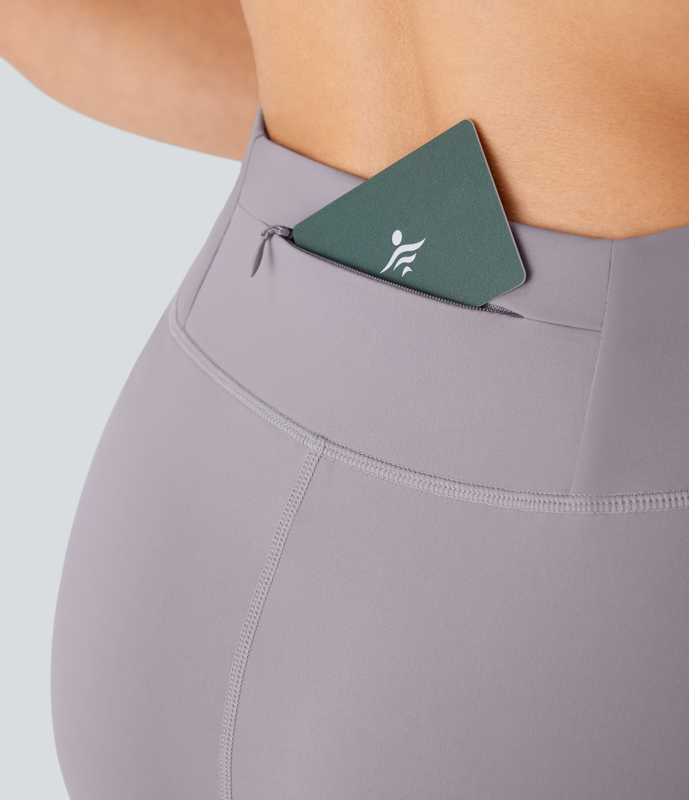 Halara Softlyzeroв„ў Airy High Waisted Multiple Pockets Cool Touch Yoga Shorts 7``-UPF50+ Gym Short - Gull - S booty shorts compression shorts 