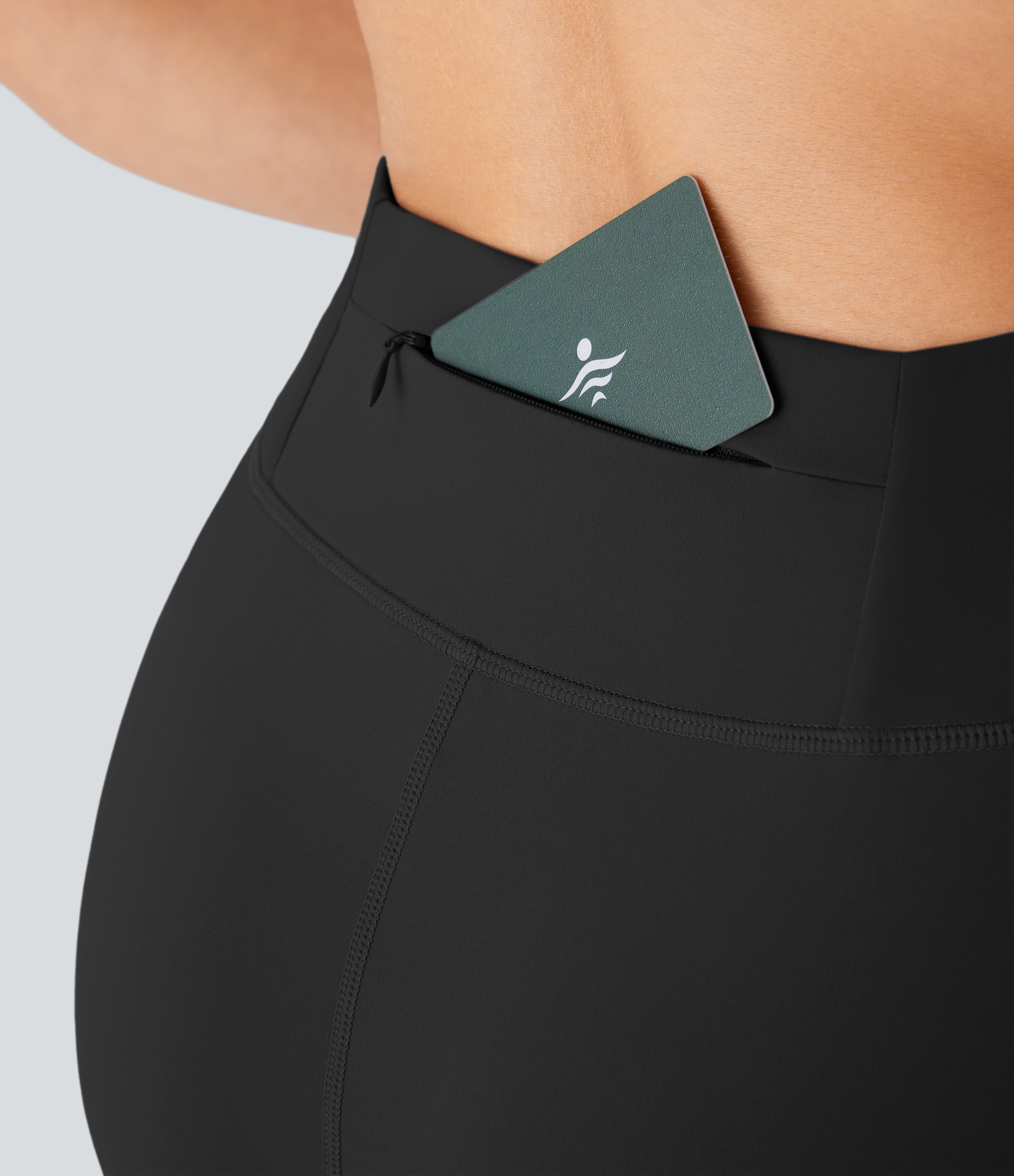 Halara Softlyzeroв„ў Airy High Waisted Multiple Pockets Cool Touch Yoga Shorts 7``-UPF50+ Gym Short - Black - M booty shorts compression shorts 
