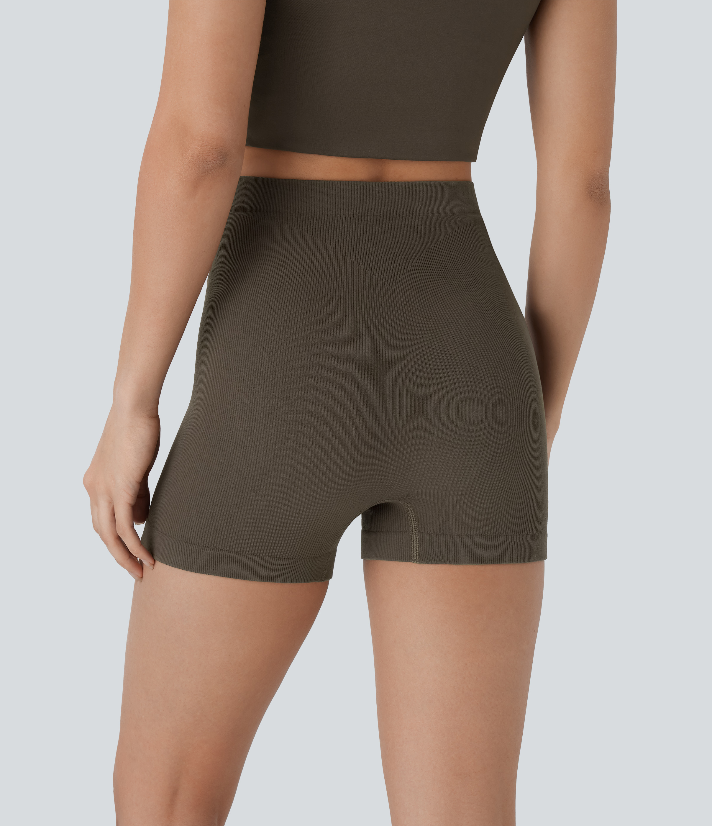 Major Brown OneForm Seamless Flow Smooth High Waist Lounge Shorts / 2