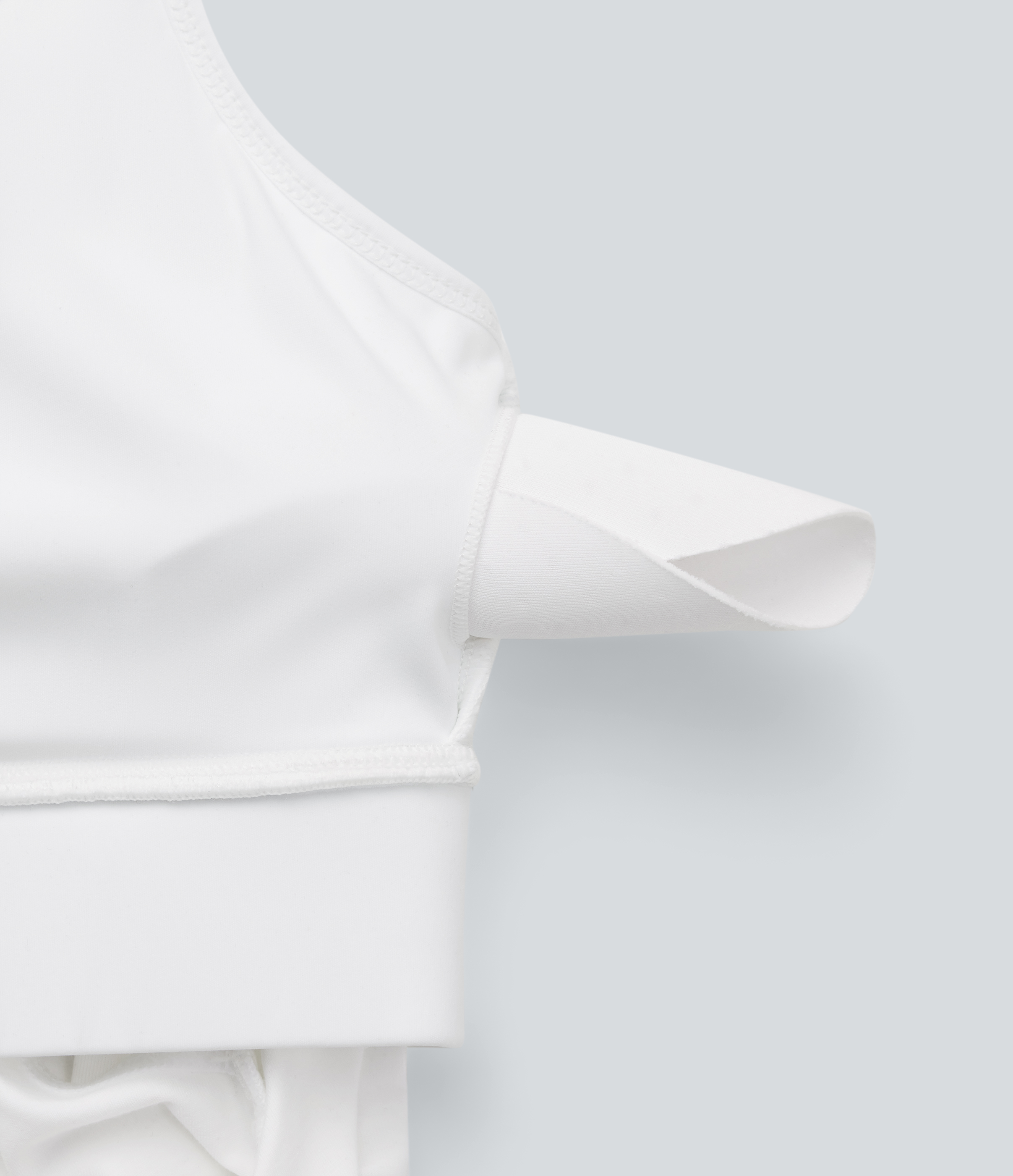 Halara Crisscross Backless Double Straps Pleated Quick Dry Yoga Cami Top Tank Top - White - XL golf tops halter top tunic tops 