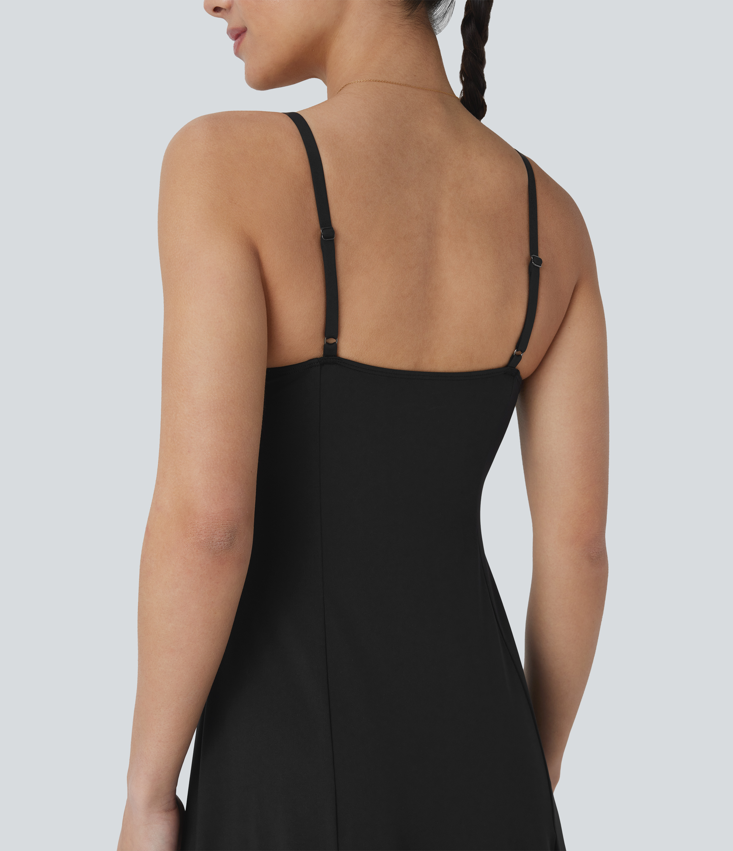 Halara Adjustable Strap Contrast Mesh Maxi Flowy Bridesmaid and Wedding Guest Slip Dress Casual Dress - Tap Shoe - XL slip dress beach dress 