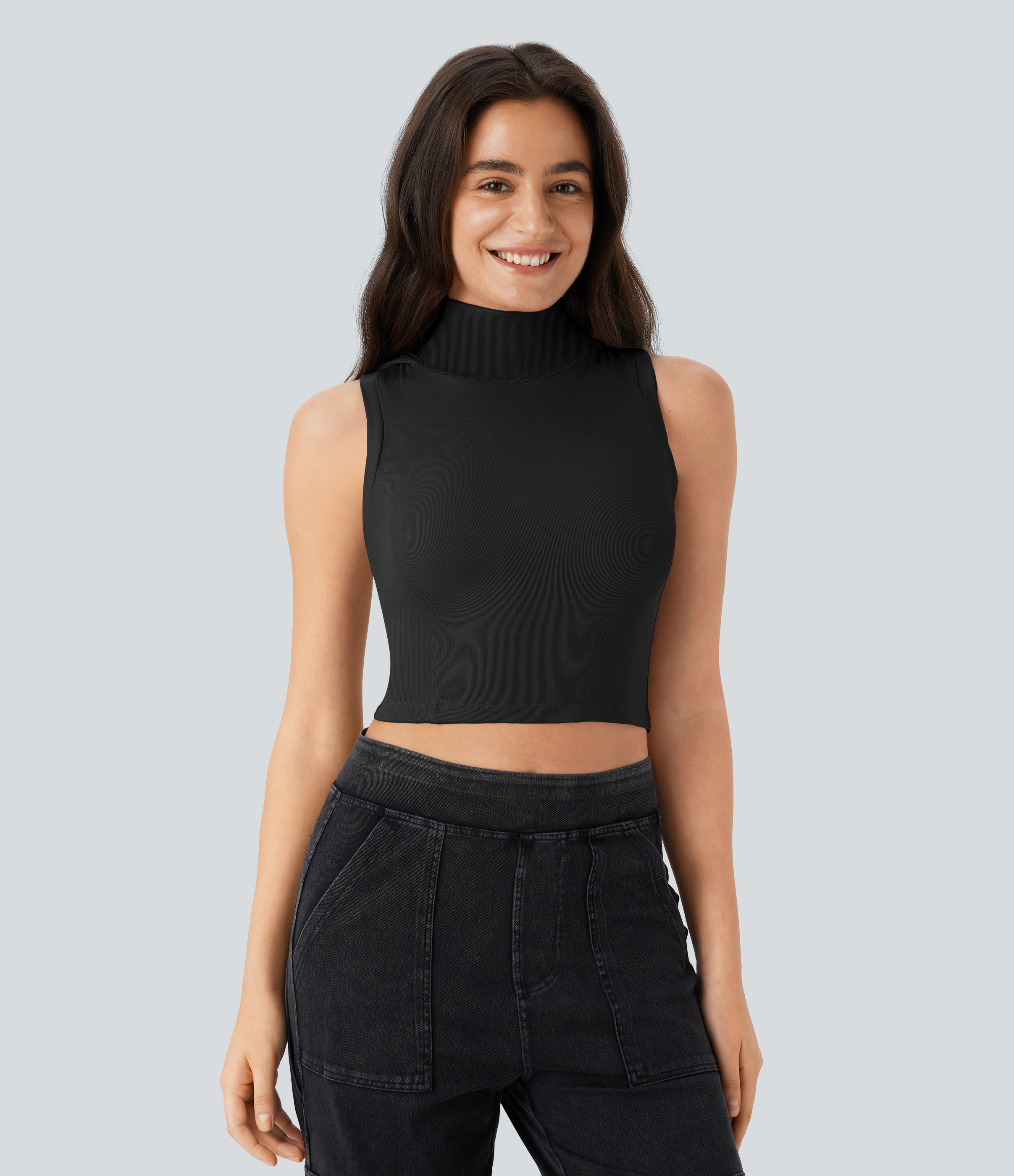 Hella 　HIGHNECK RIB CUTSEW high neck rib top - Hella (ヘラ）公式通販サイト