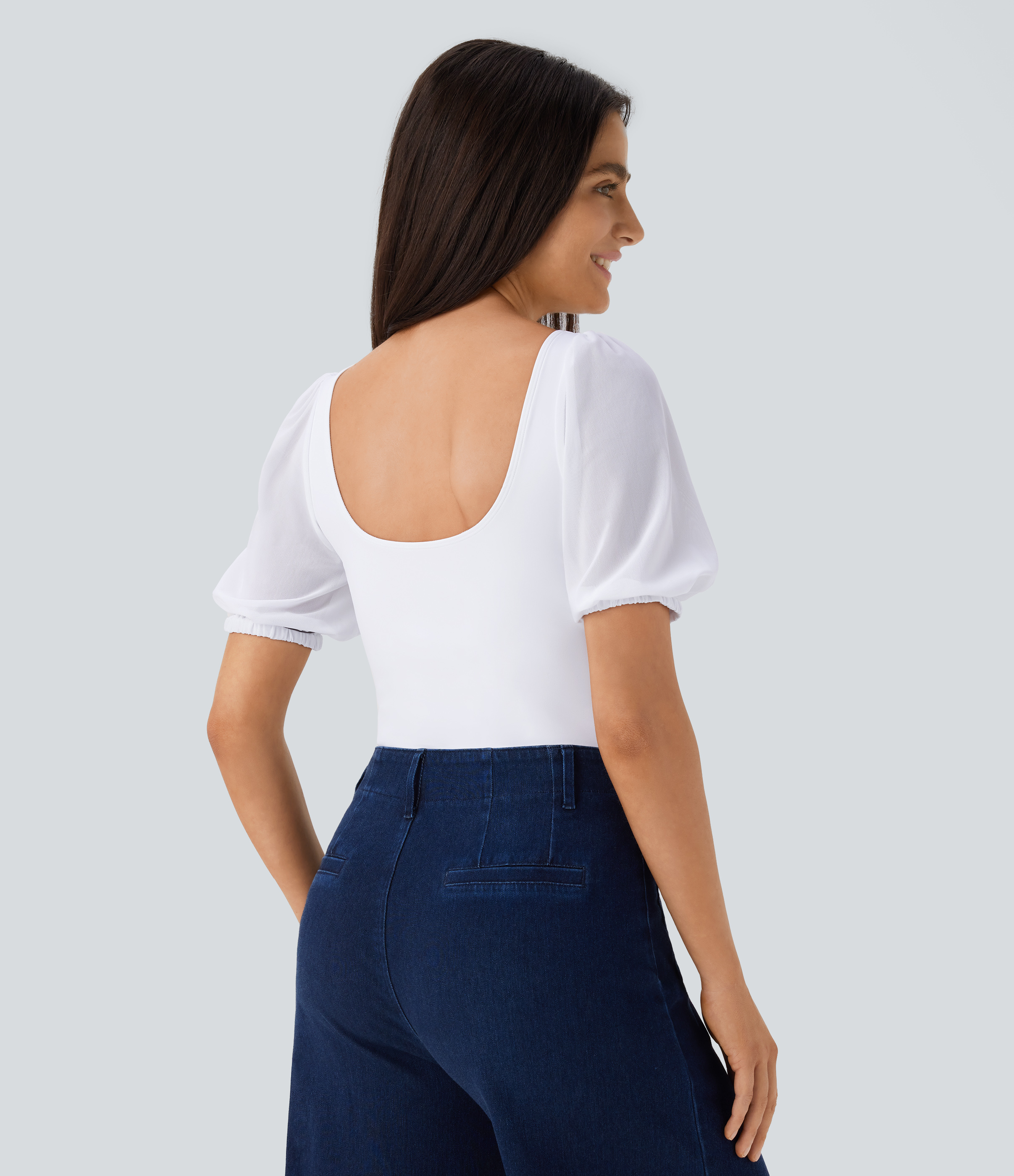 シェリエ　flare cuffs one shoulder shirt Eva Effortless One Shoulder Top - Black | Fashion Nova