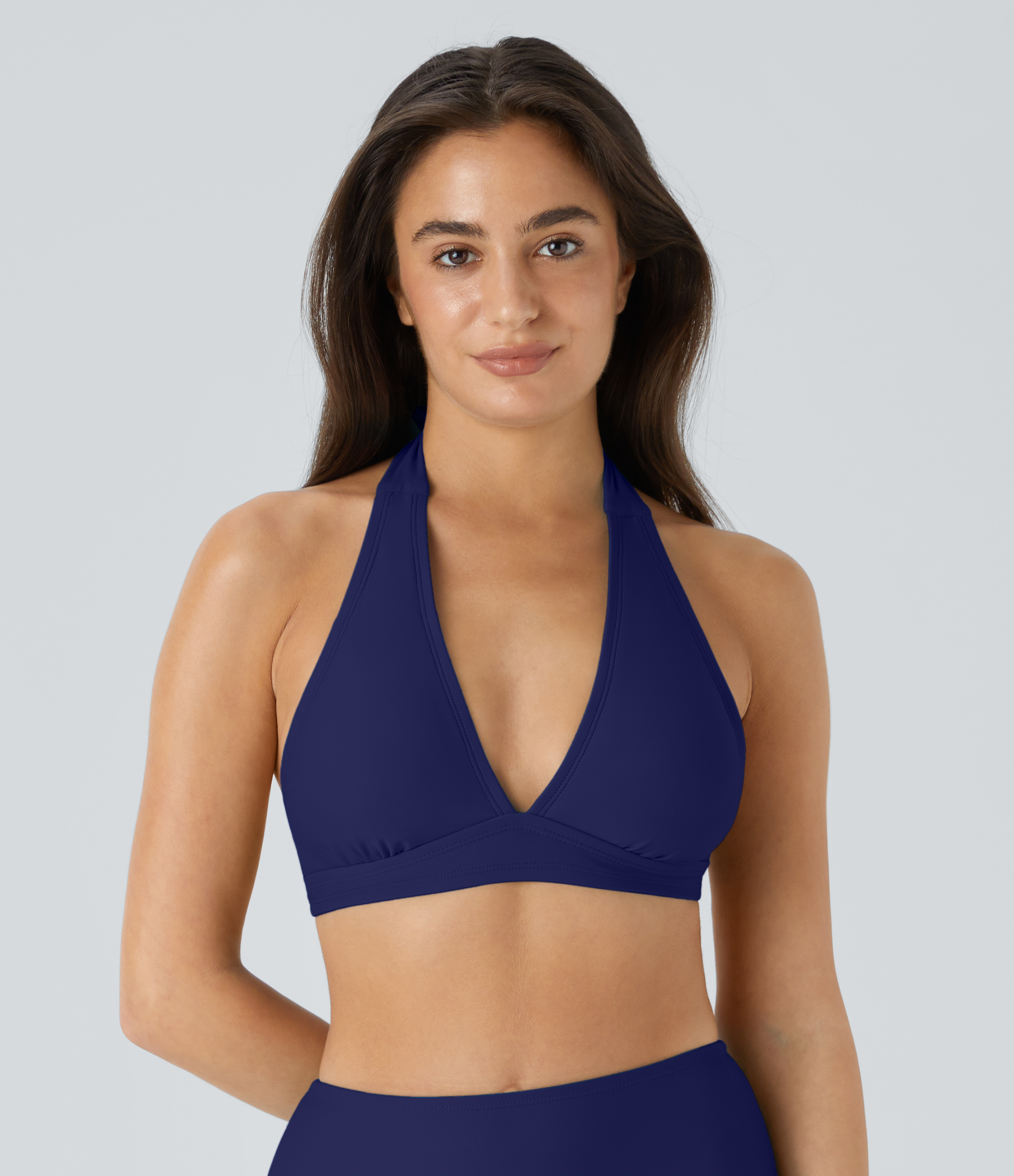 Adjustable Halter Bikini Top Swimsuit