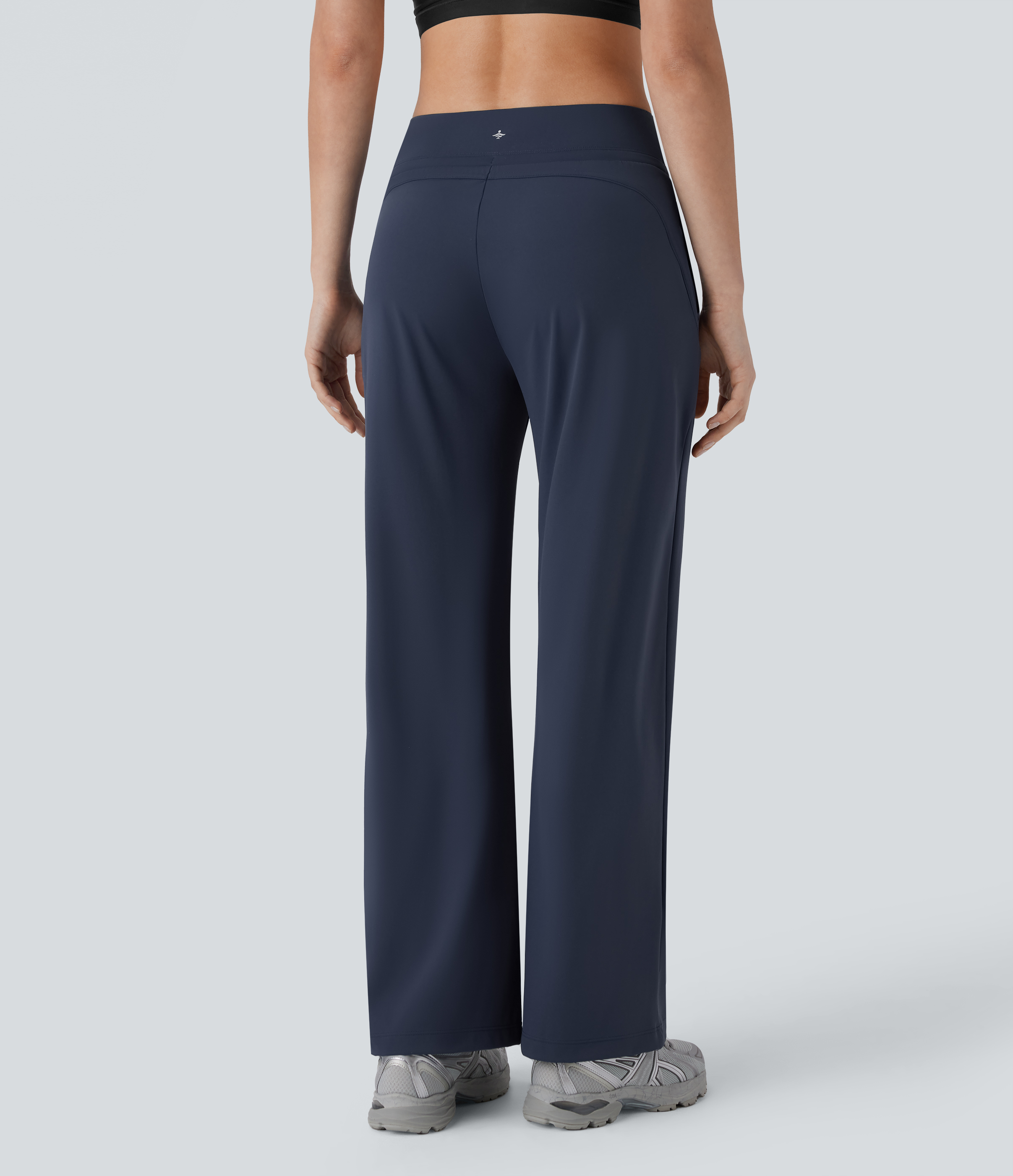 Mood Indigo SoftlyZero™ Airy Mid Rise Drawstring Pocket Straight Leg InstantCool Yoga Pants / 2