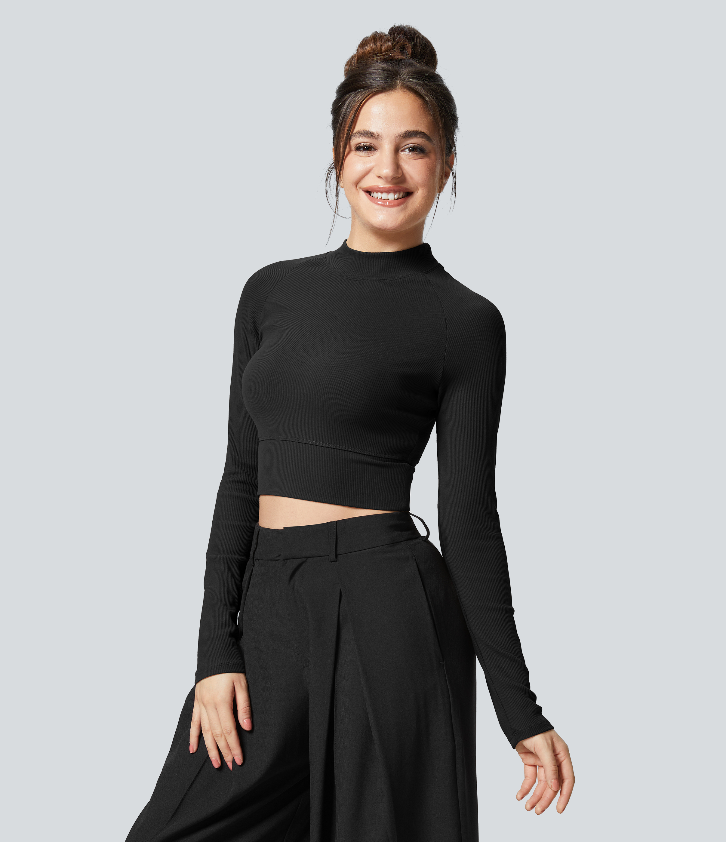 NWT Women's Nike Sportswear Ribbed Mock-Neck Short-Sleeve