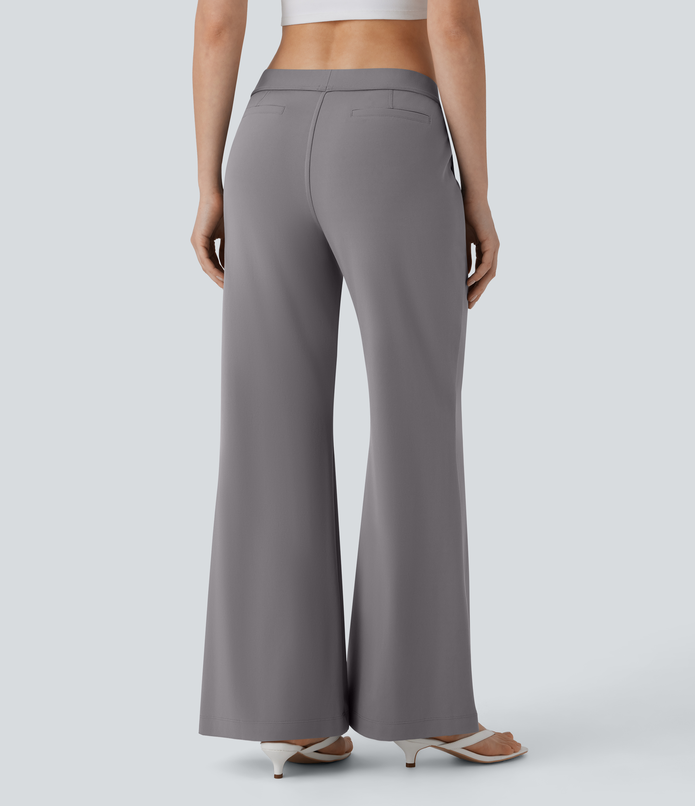 Silent Storm Pantalon bootcut décontracté taille basse avec poches / 2