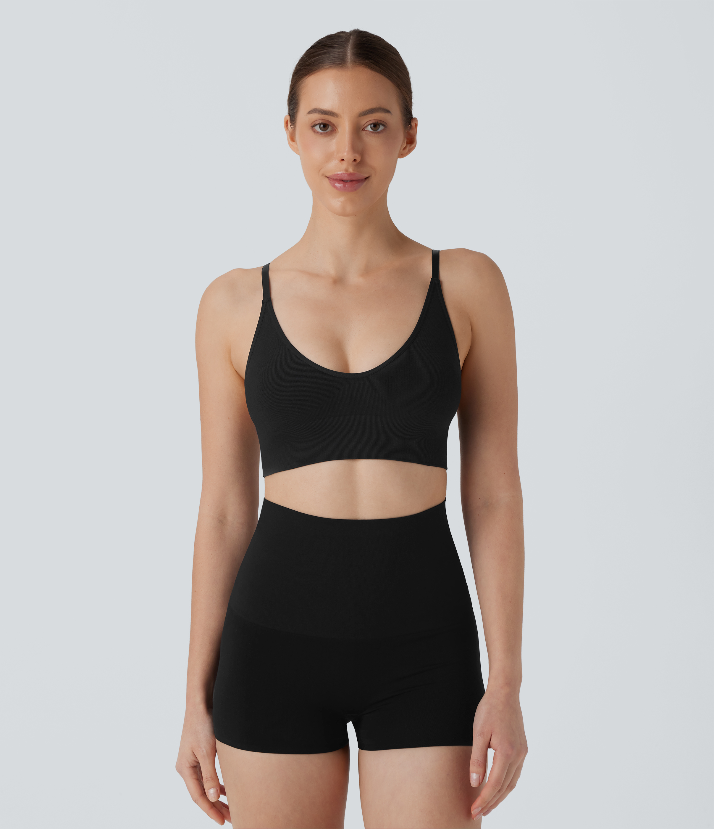 Sujetador bralette sin costurasvcon tirantes ajustables y sin espalda