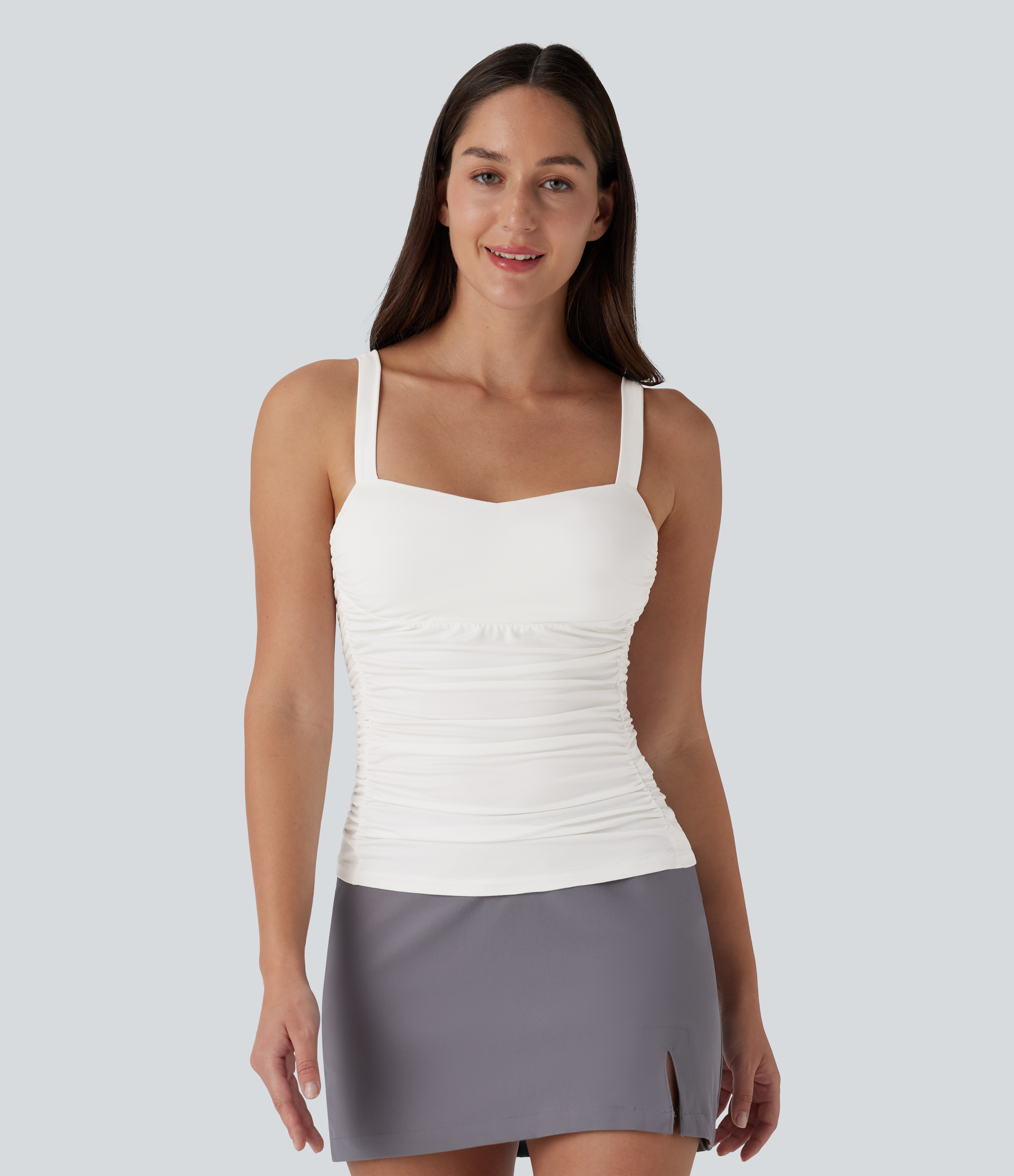 Ruched Casual Tank Top