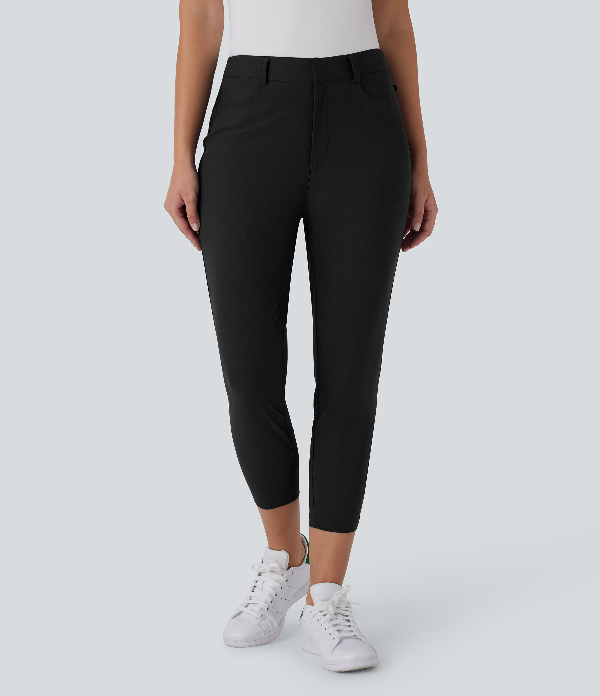 Mittlere Steighöhe Taschen Capri Tapered Schnelltrocknende Golf Hose-Golf Tee Tasche-UPF40+