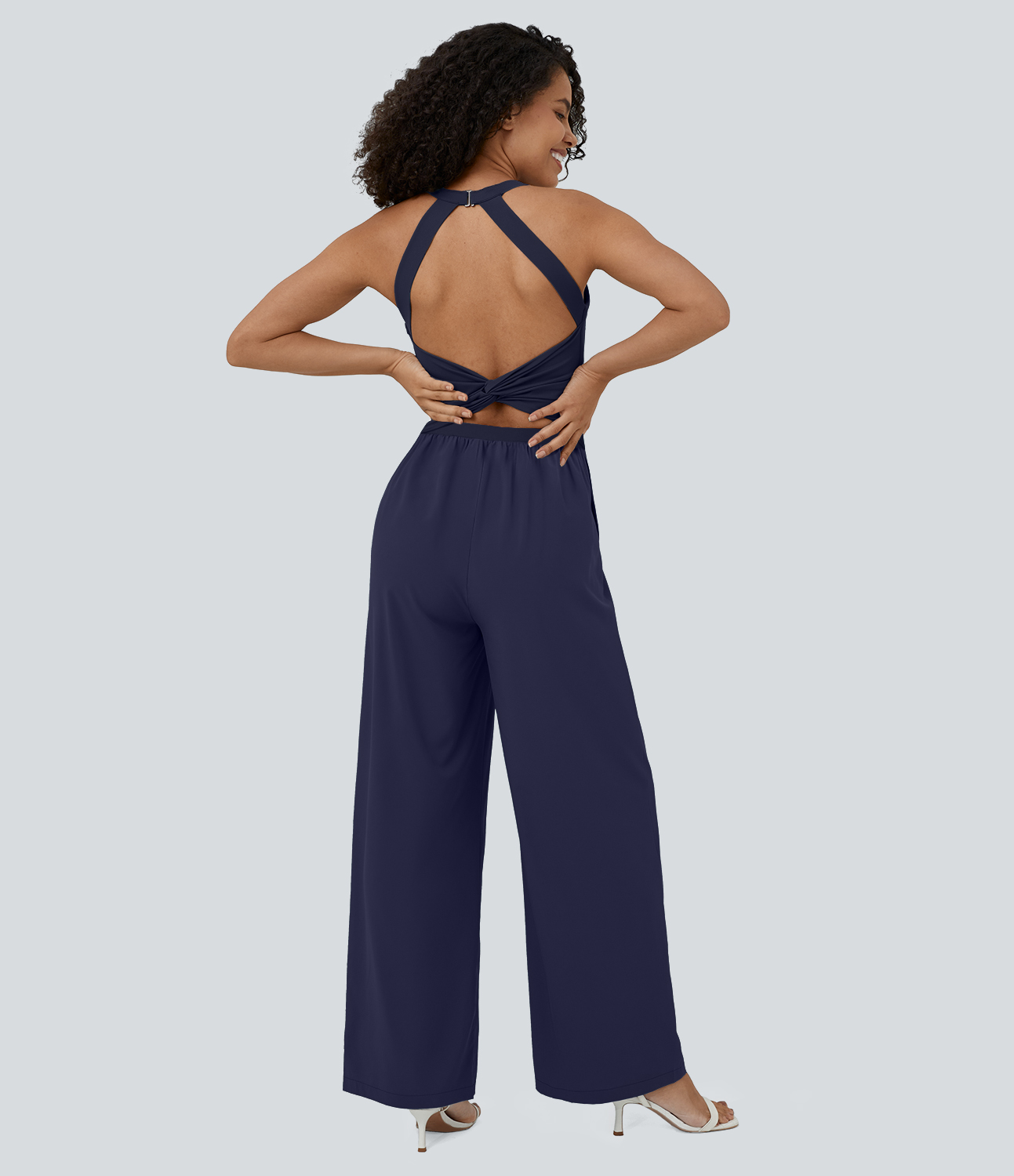 Peacoat Breezeful™ combinaison de yoga avec découpes, sans manches et avec poches, fluide et à séchage rapide / 2