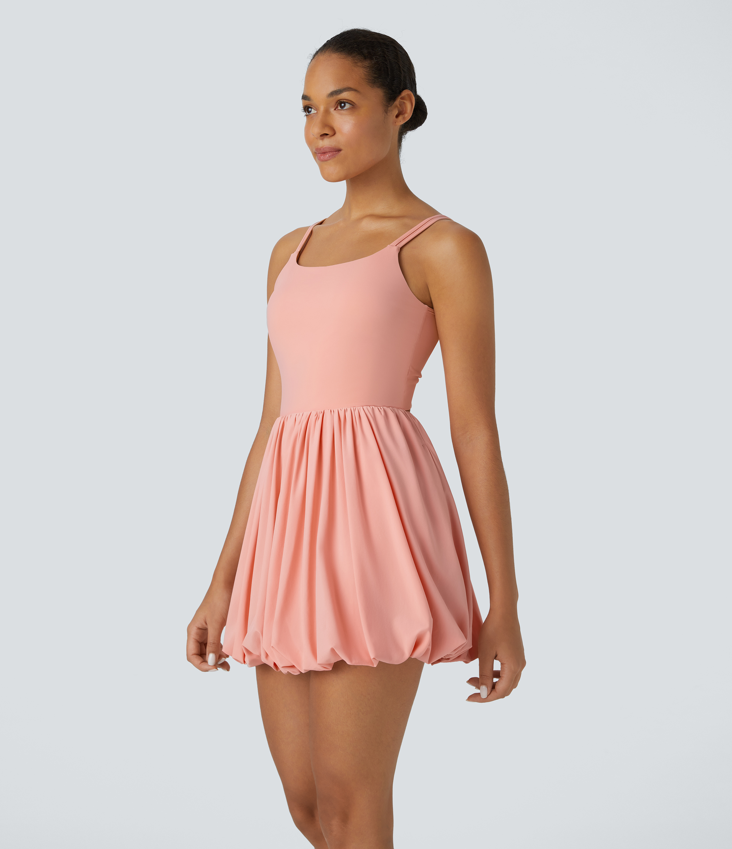 本格派ま！ U Breezeful™ Women's Neck Cut Twisted Backless Straps Double 靴