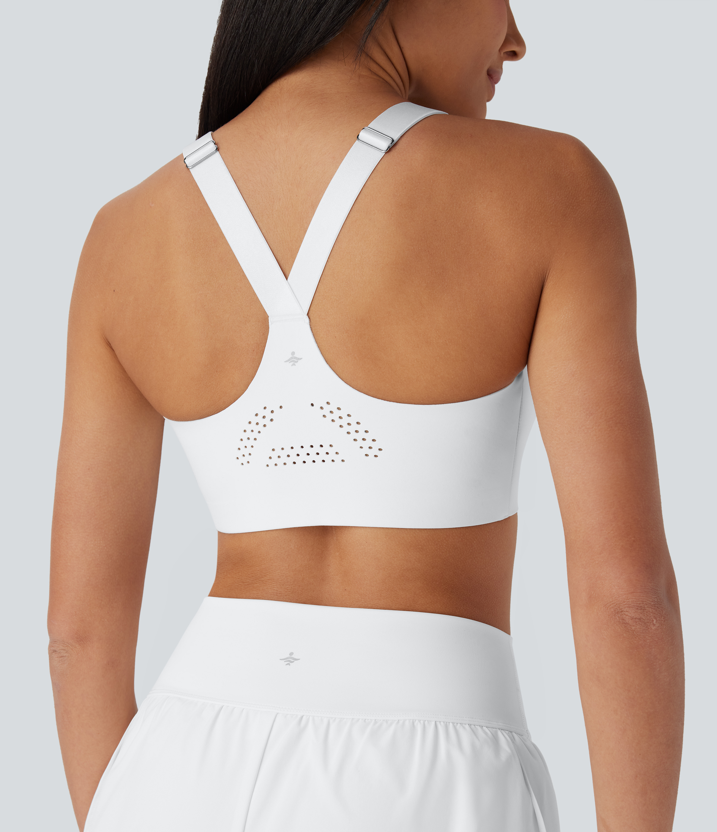 Sujetador SpeedWave™ deportivo correr secado rápido copa moldeada correa ajustable cremallera perforada