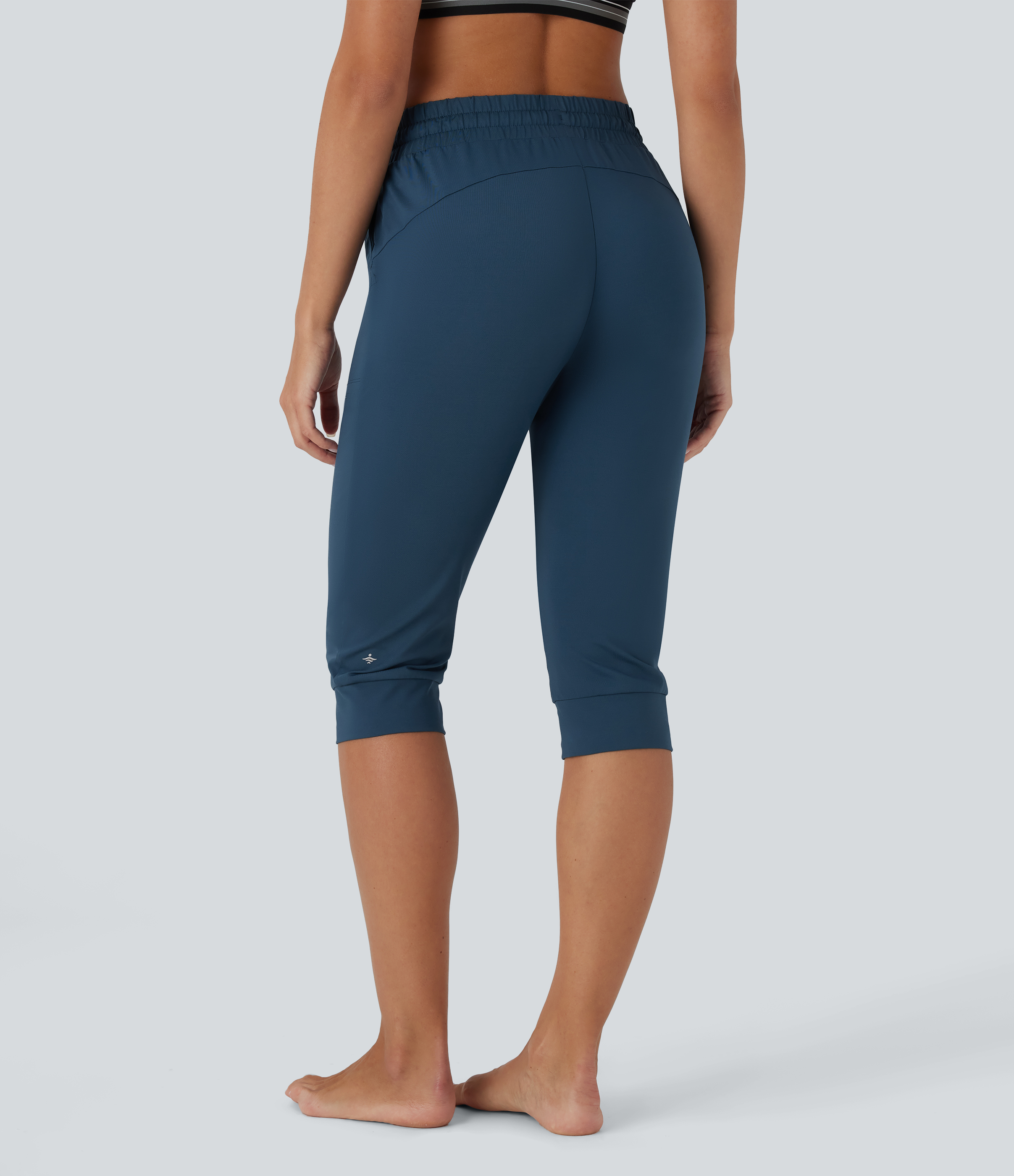 Oxford Blue Joggers baile tiro alto cordón ajustable bolsillo lateral / 2