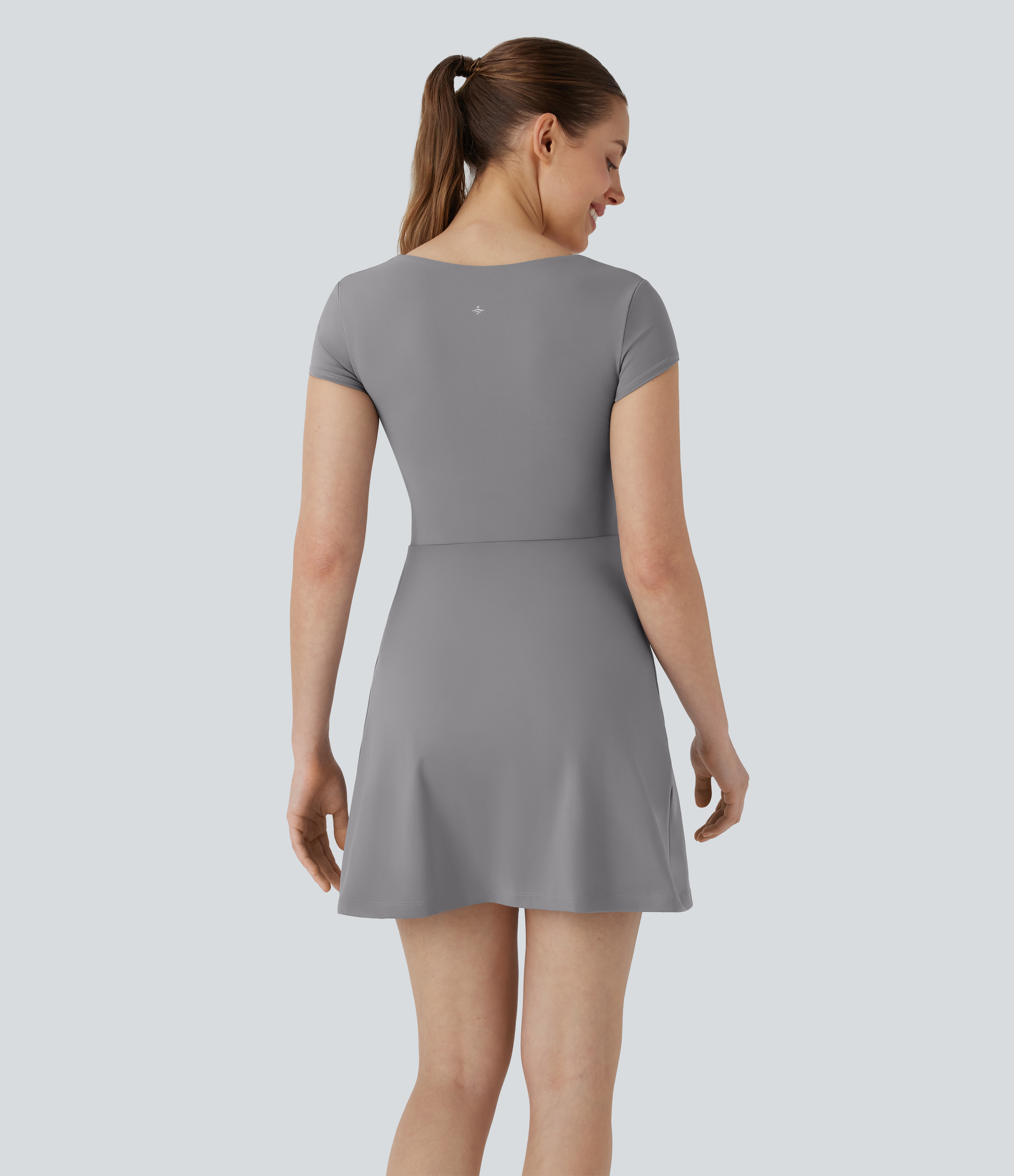 Gull Softlyzero™ Airy - 2-in-1 yoga-active mini dress with square neckline, side pockets and Cool-Touch - Easy Peezy / 2