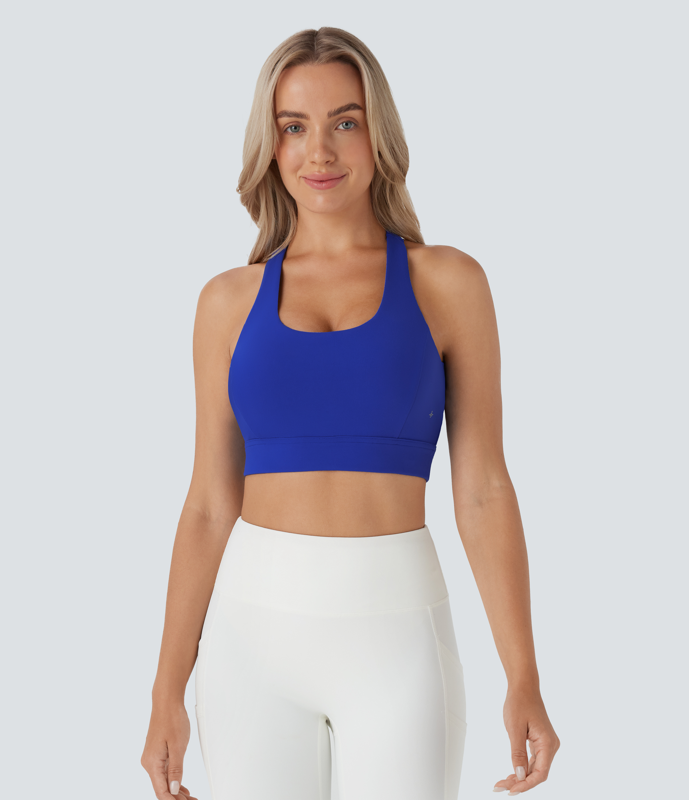 Night Sky Blue Low Support Racerback Yoga Sports Bra DD-F Cups / 2