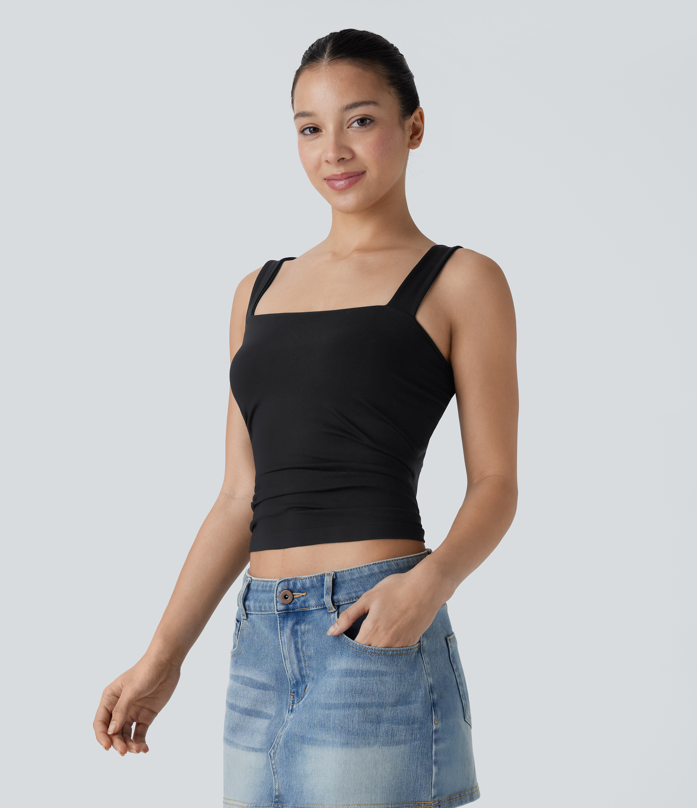 Top de tirantes sin costuras 