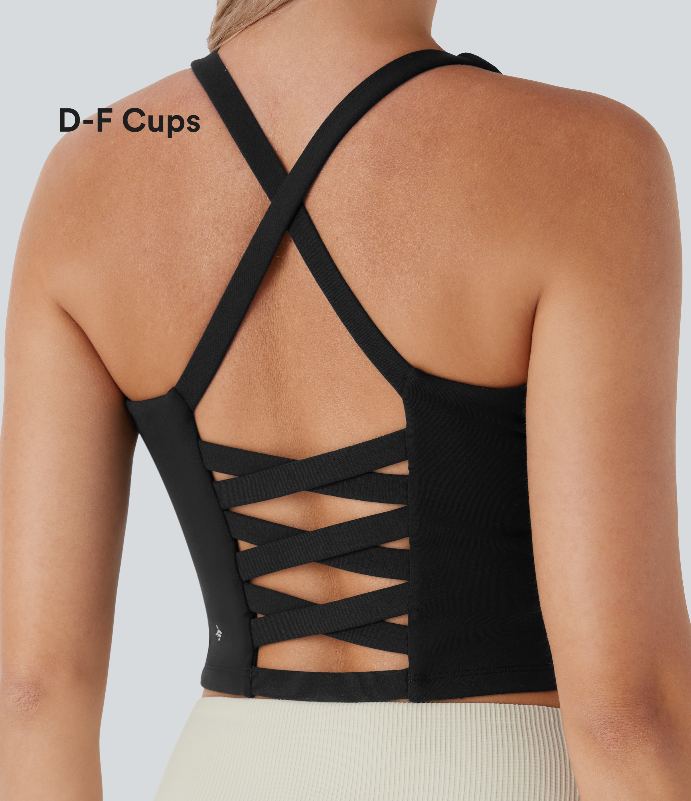 Cropped Yoga Tank Vest Top D-F Cups