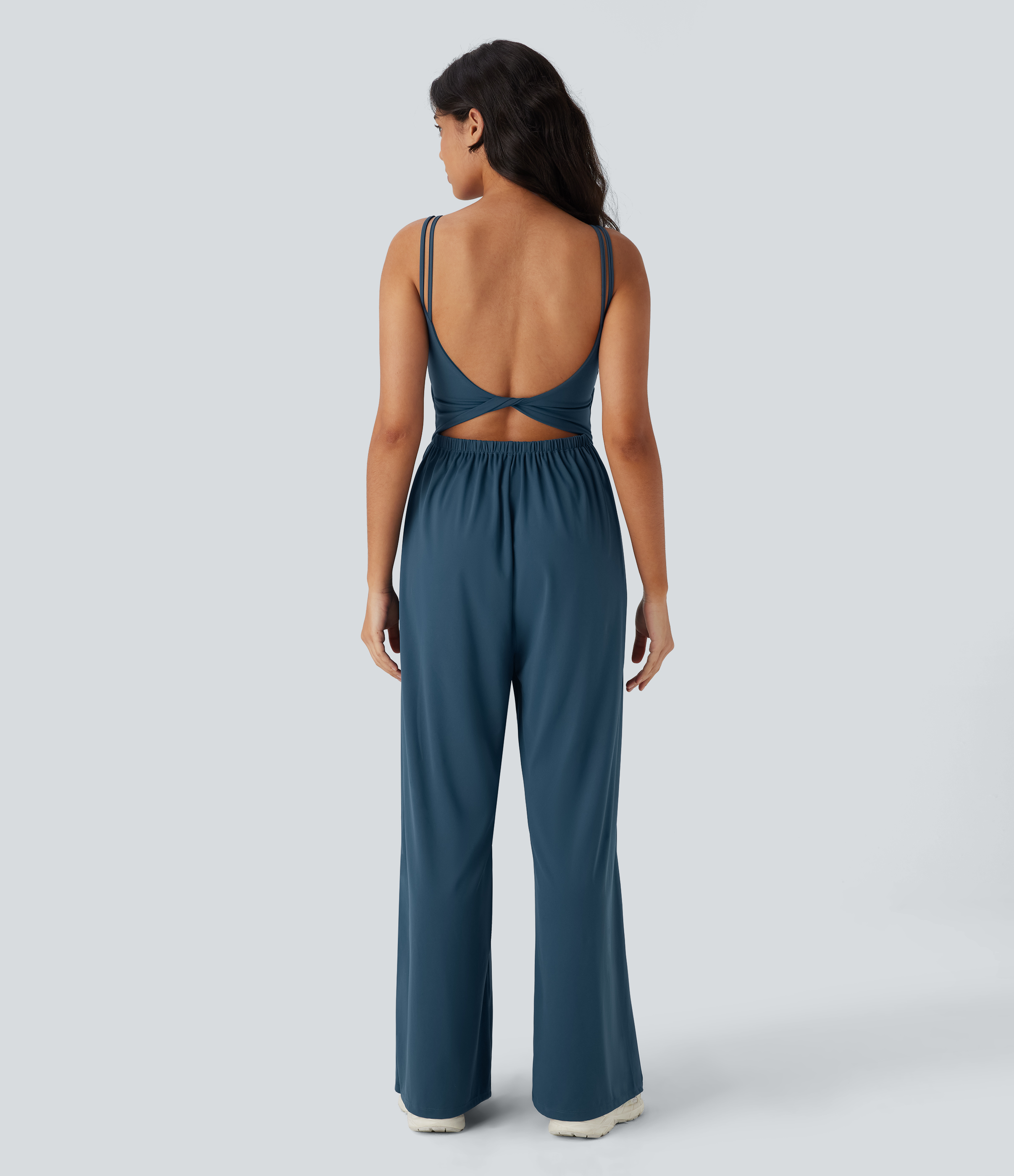 SoftlyZero™ Mono de yoga 'Airy' con tirantes dobles y bolsillo InstantCool - Edición Easy Peezy
