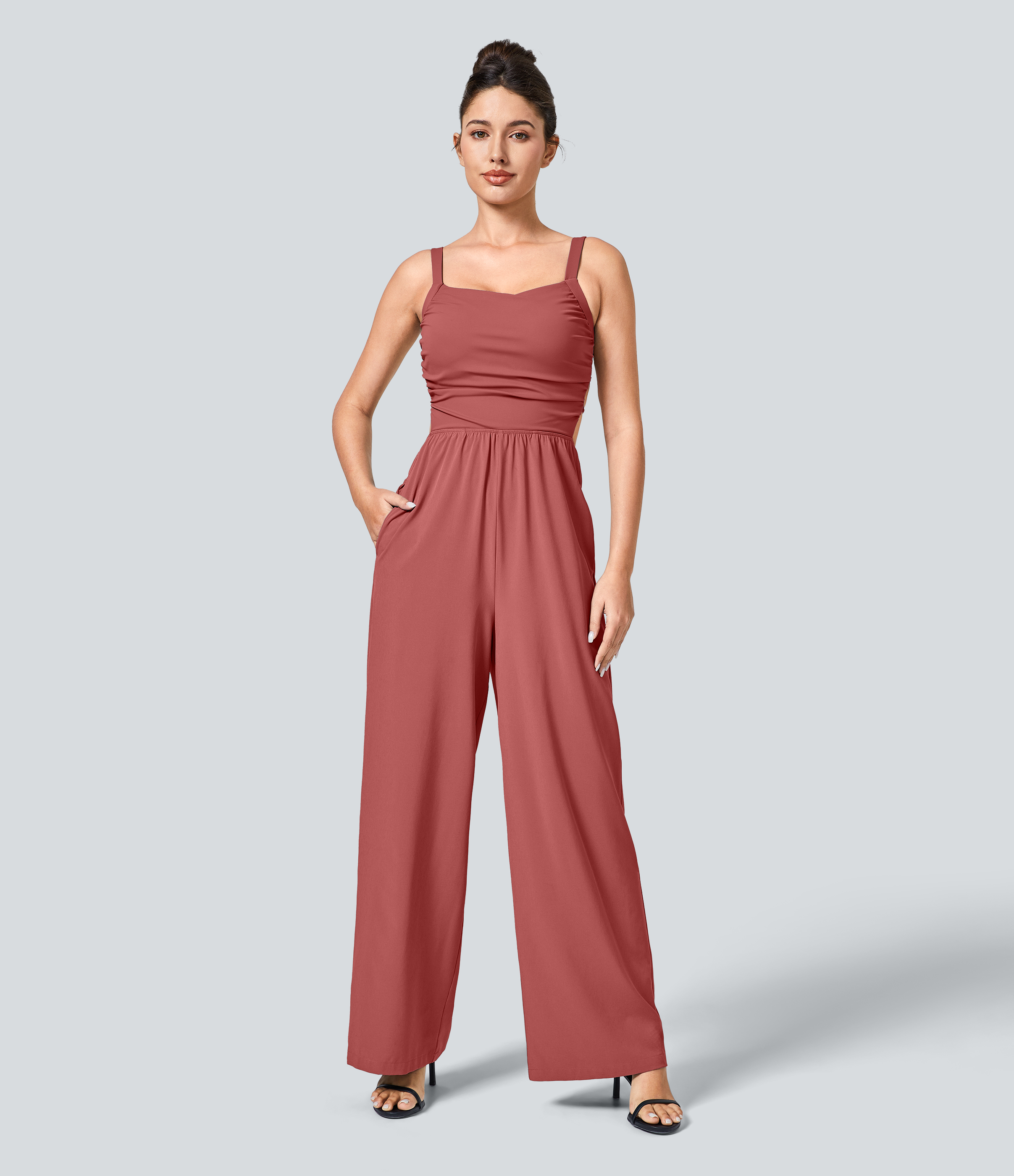 パンツ marjour EFFORTLESS AIRY WIDE JUMPSUIT EFFORTLESS AIRY WIDE JUMPSUIT