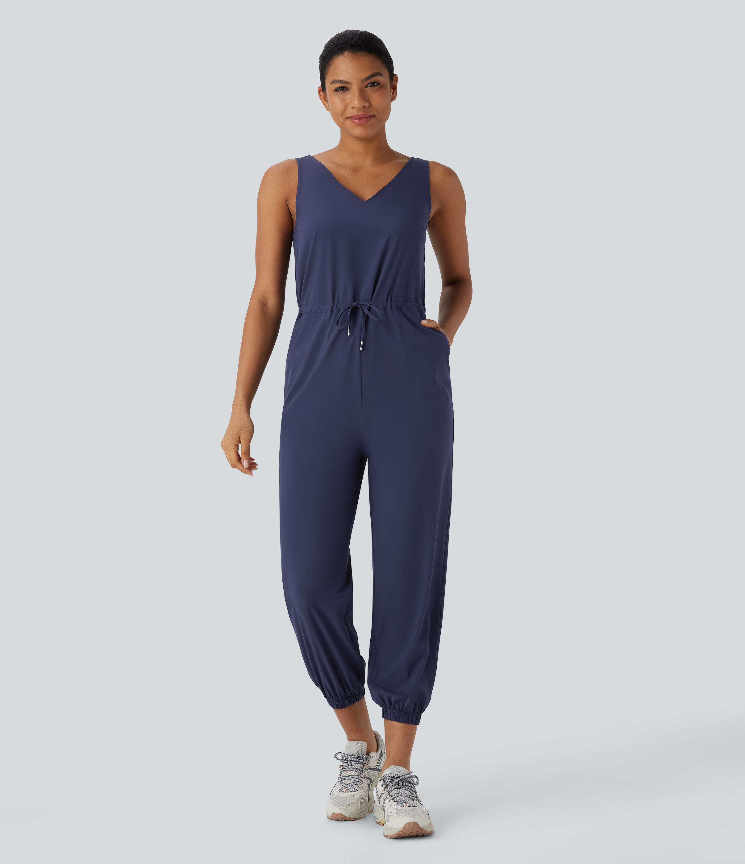 Stretchable Mid Rise Air Dry® Joggers with Secure Mobile Pockets, Travel-Friendly Design main image 0