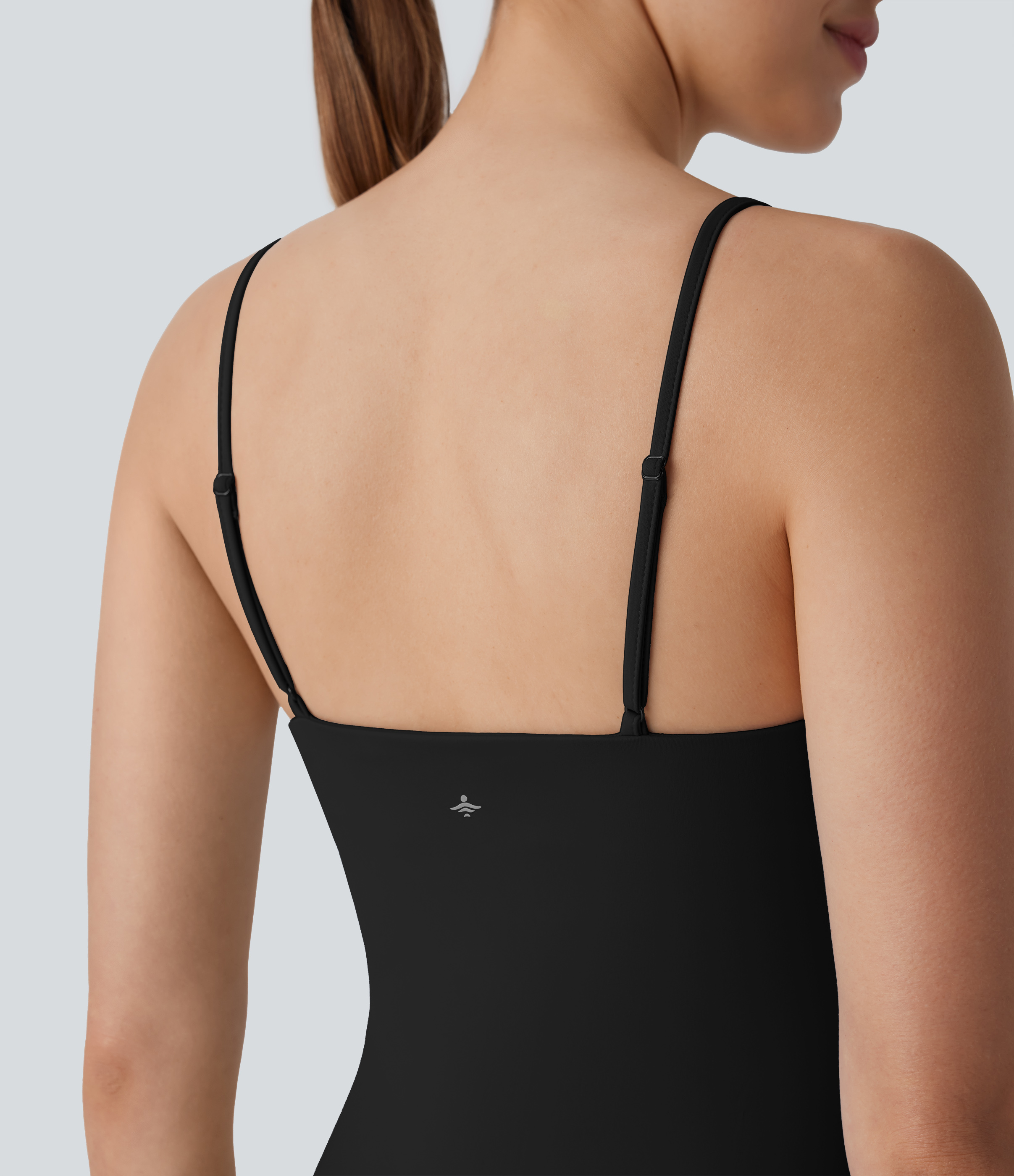 Halara Breezefulв„ў Adjustable Strap Backless 2-in-1 Side Pocket Quick Dry Mini Dance Active Bubble Dress Workout Dress - Black - L 