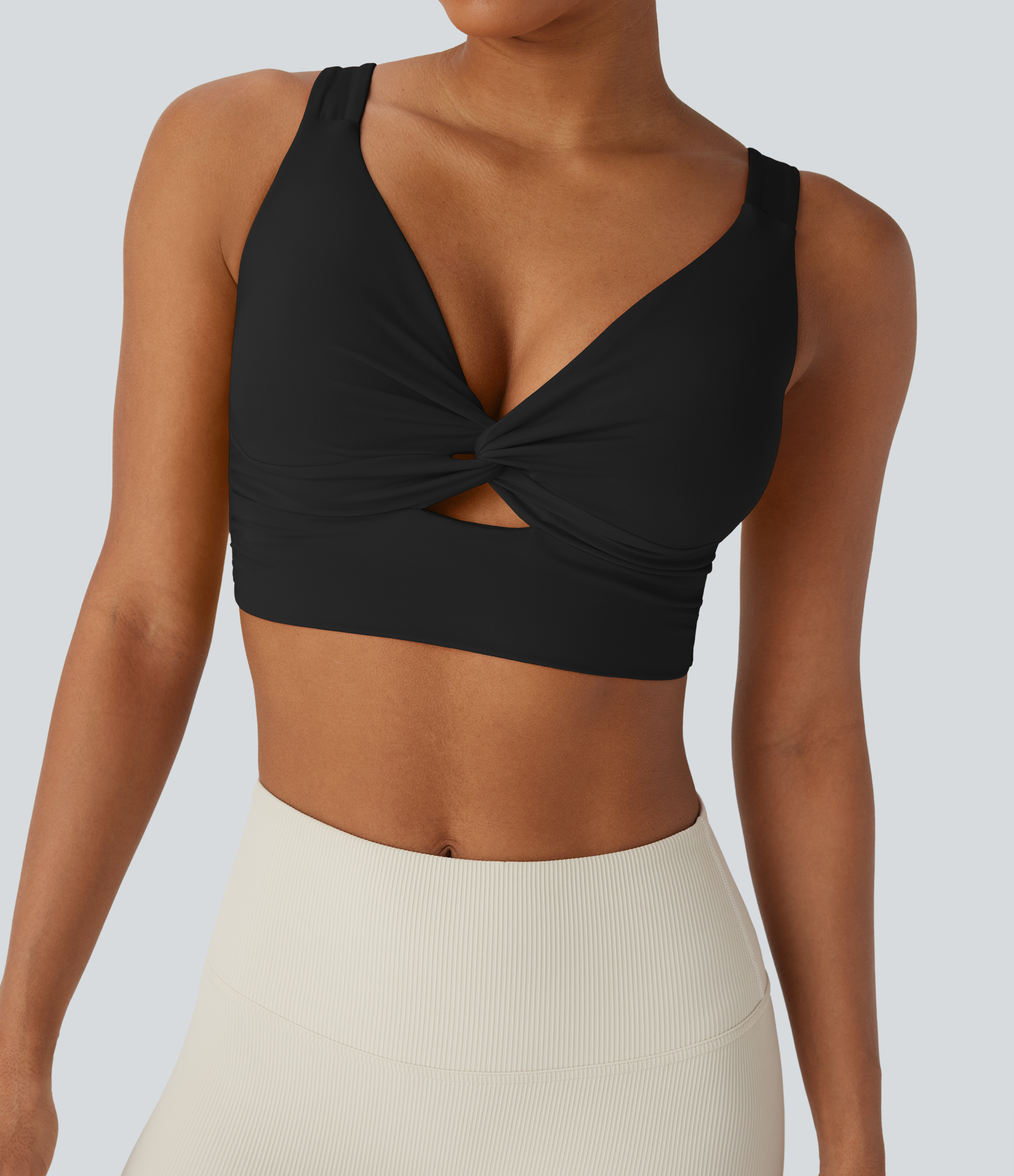 SoftlyZero™ Airy Low Support Cut Out InstantCool Yoga Sports Bra DD-F Cups