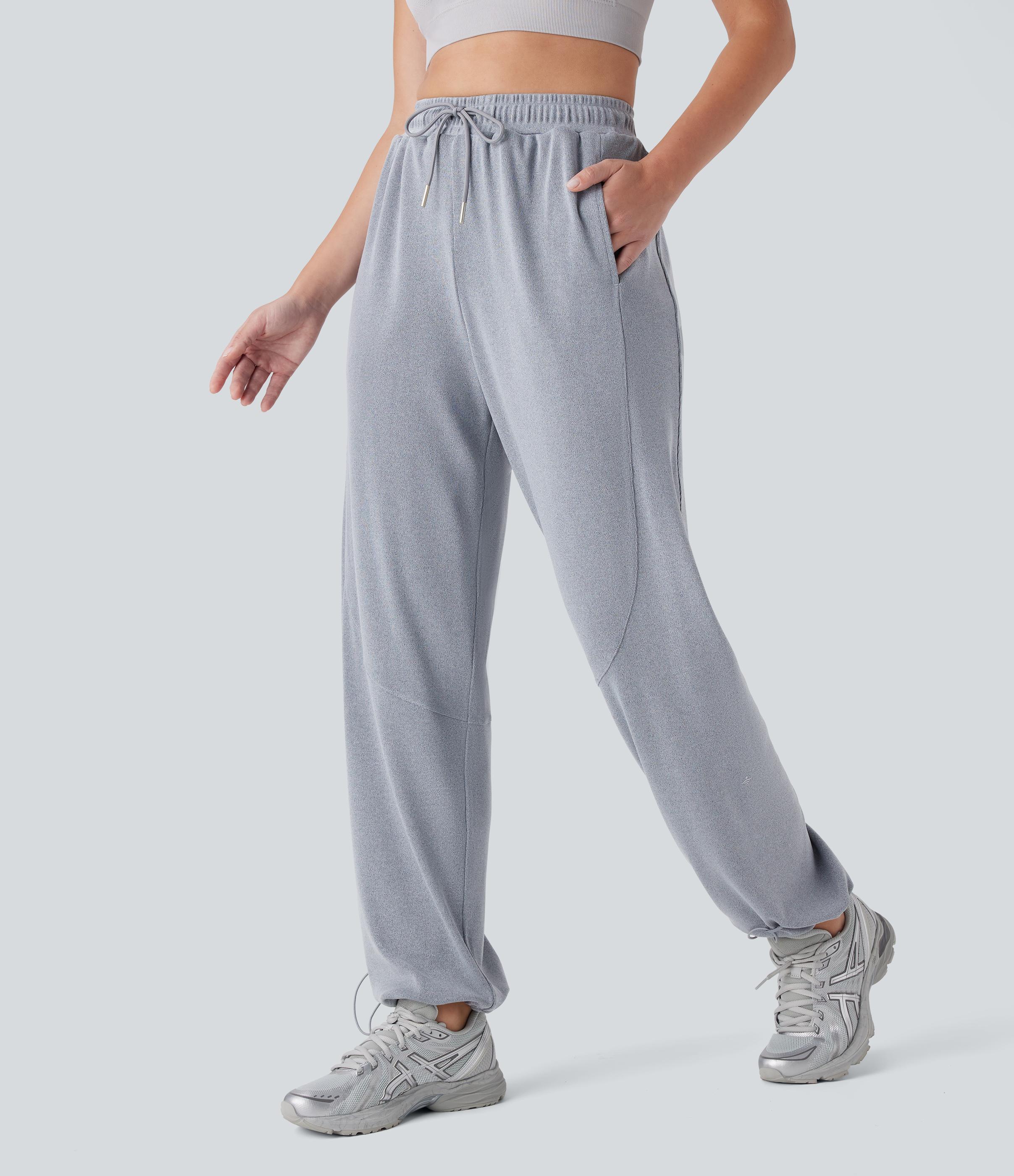 Floerns Pantalones De Pierna Recta A Rayas Con Cordón Elástico En