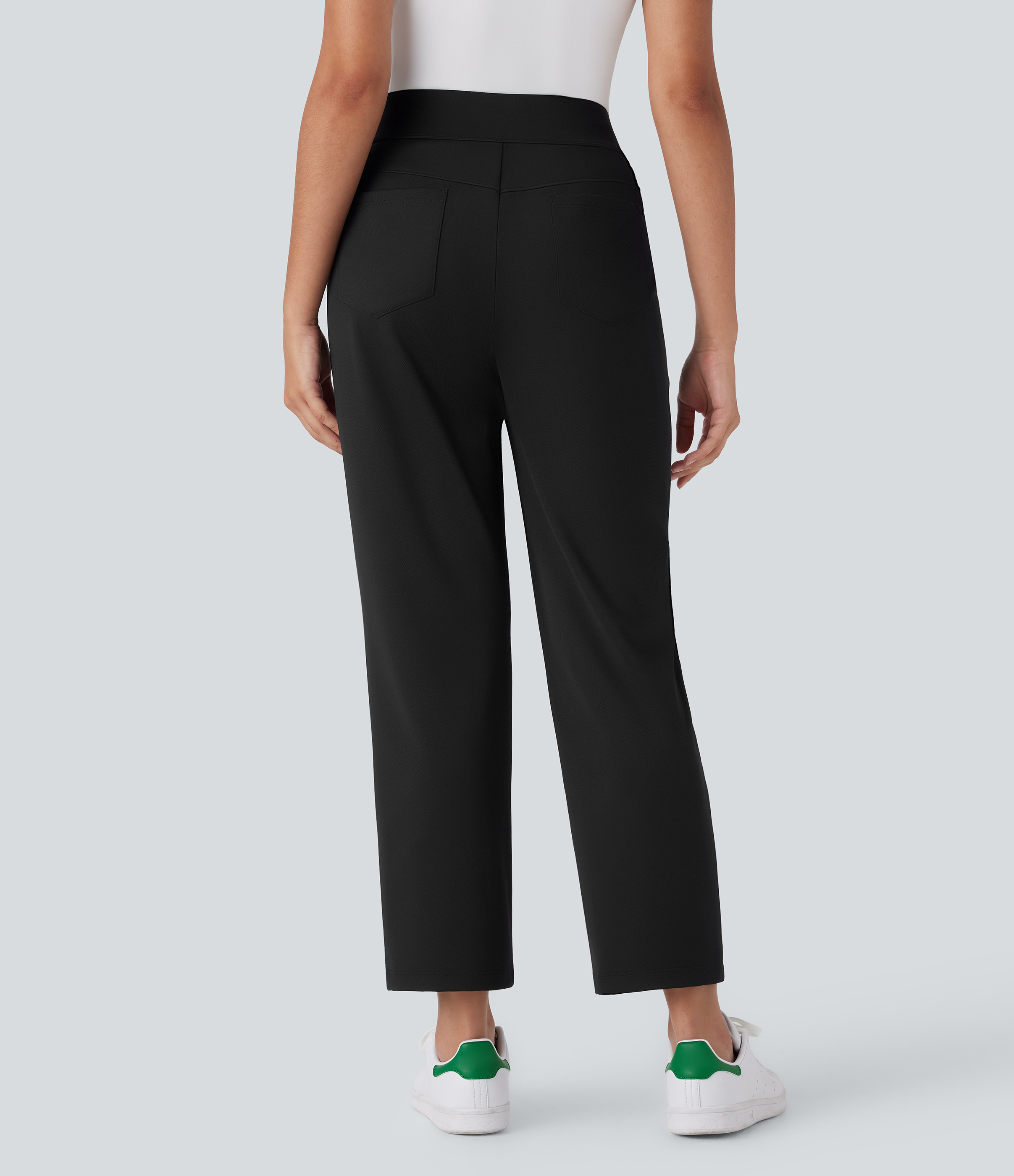 Negro Pantalón golf tiro medio alto múltiple bolsillo secado rápido - Camiseta golf - UPF 40+ / 2